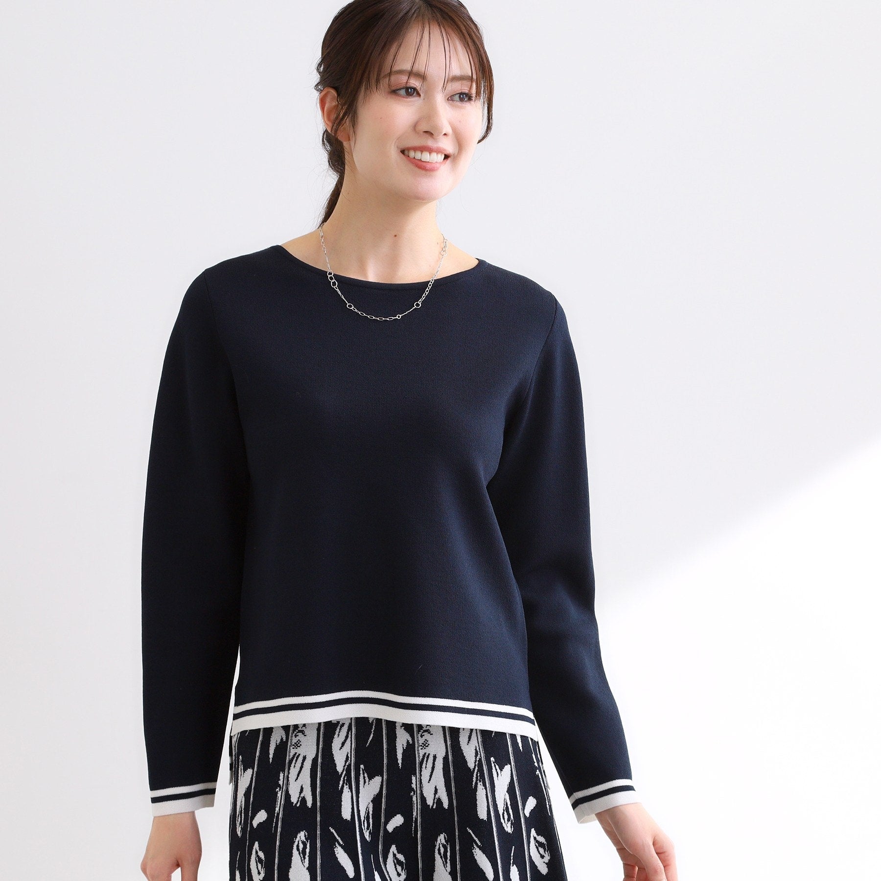 リフレクト Reflect 【セットアップ可】ダブルジャカードニットプルオーバー （オフホワイト(503)） オフホワイト(503)