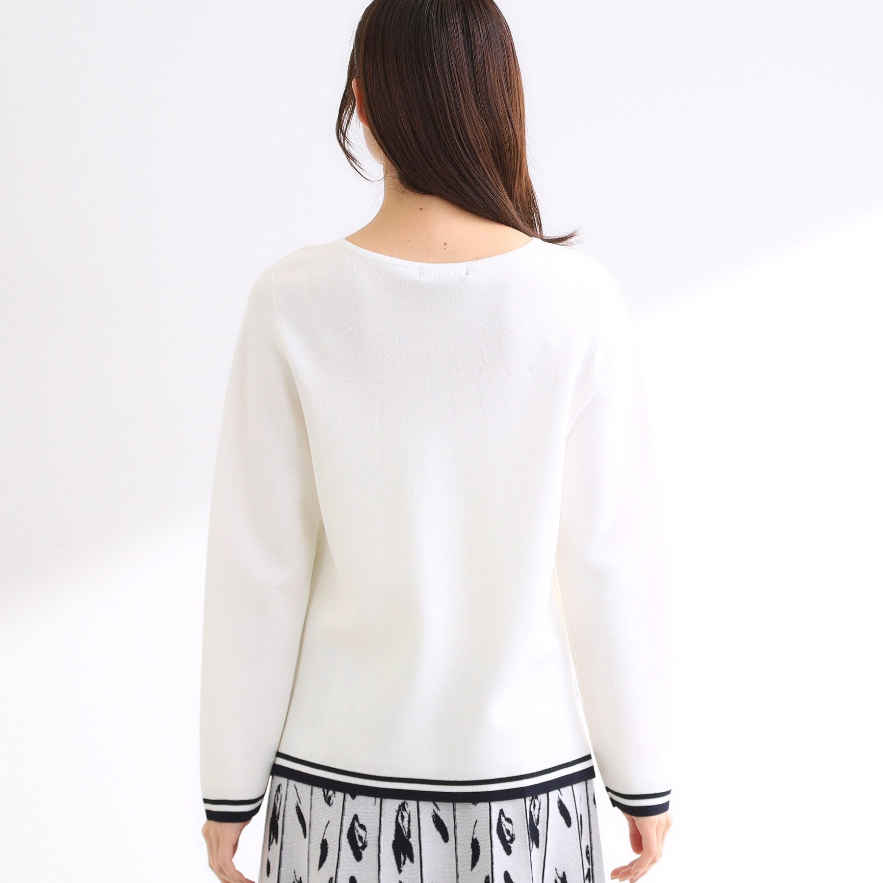 リフレクト Reflect 【セットアップ可】ダブルジャカードニットプルオーバー （オフホワイト(503)） オフホワイト(503)