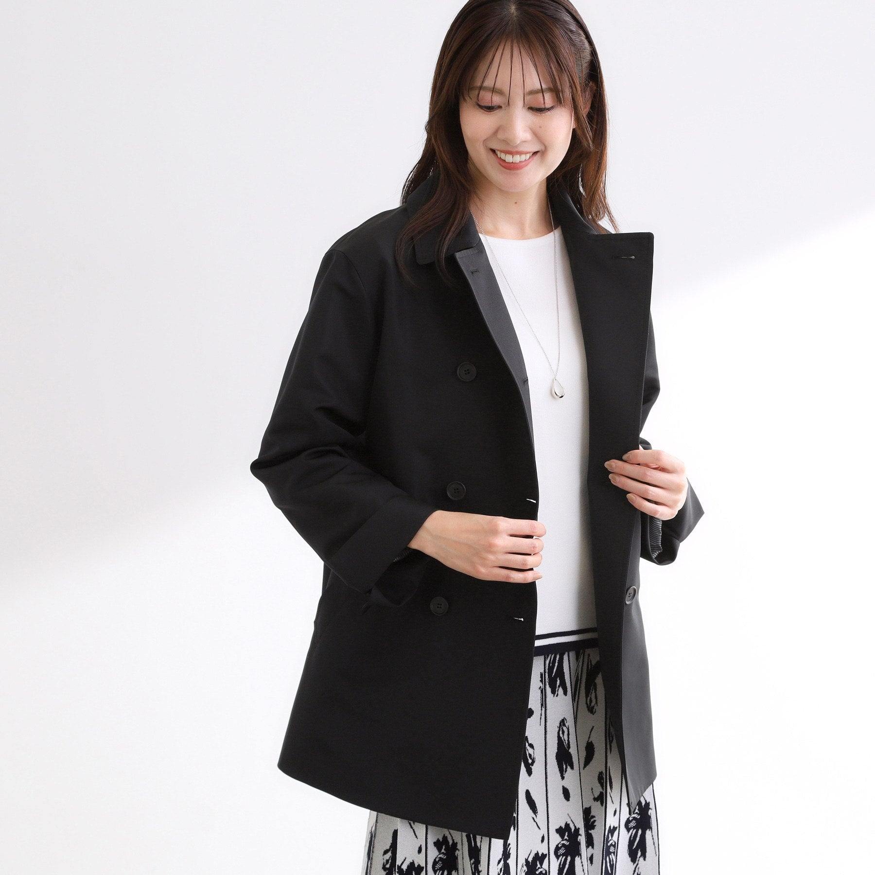 リフレクト Reflect 【オン・オフ着回しやすい◎】ダブルブレストジャケット （ブラック(019)） ブラック(019)