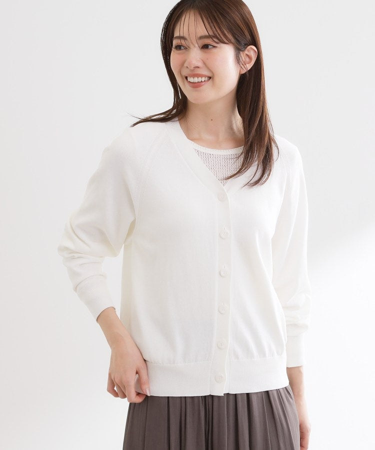 リフレクト Reflect ハイゲージVネックカーディガン （ネイビー(094)） ネイビー(094)