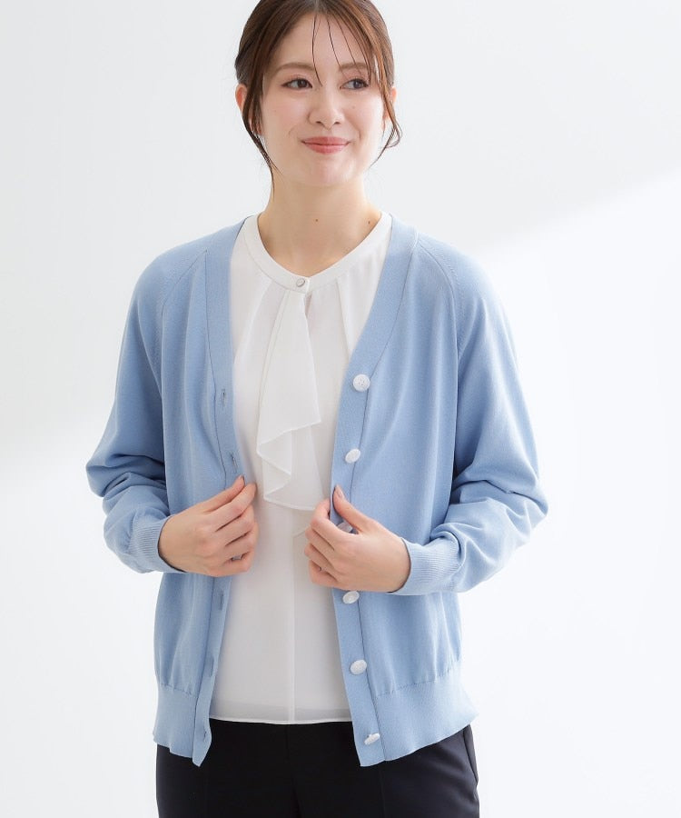 リフレクト Reflect ハイゲージVネックカーディガン （ネイビー(094)） ネイビー(094)