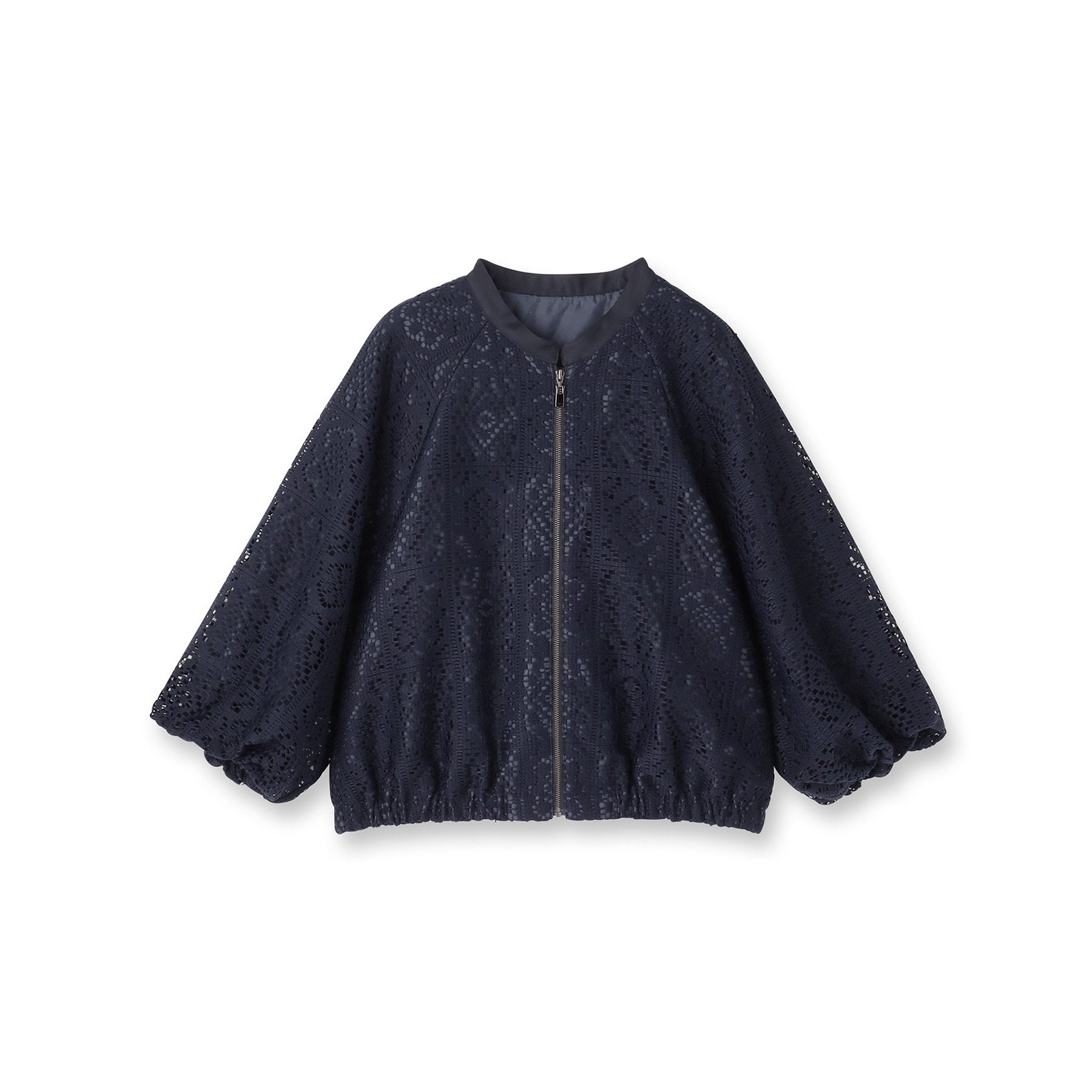 リフレクト Reflect 【セットアップ可】ジップアップレースショートブルゾン （ネイビー(094)） ネイビー(094)