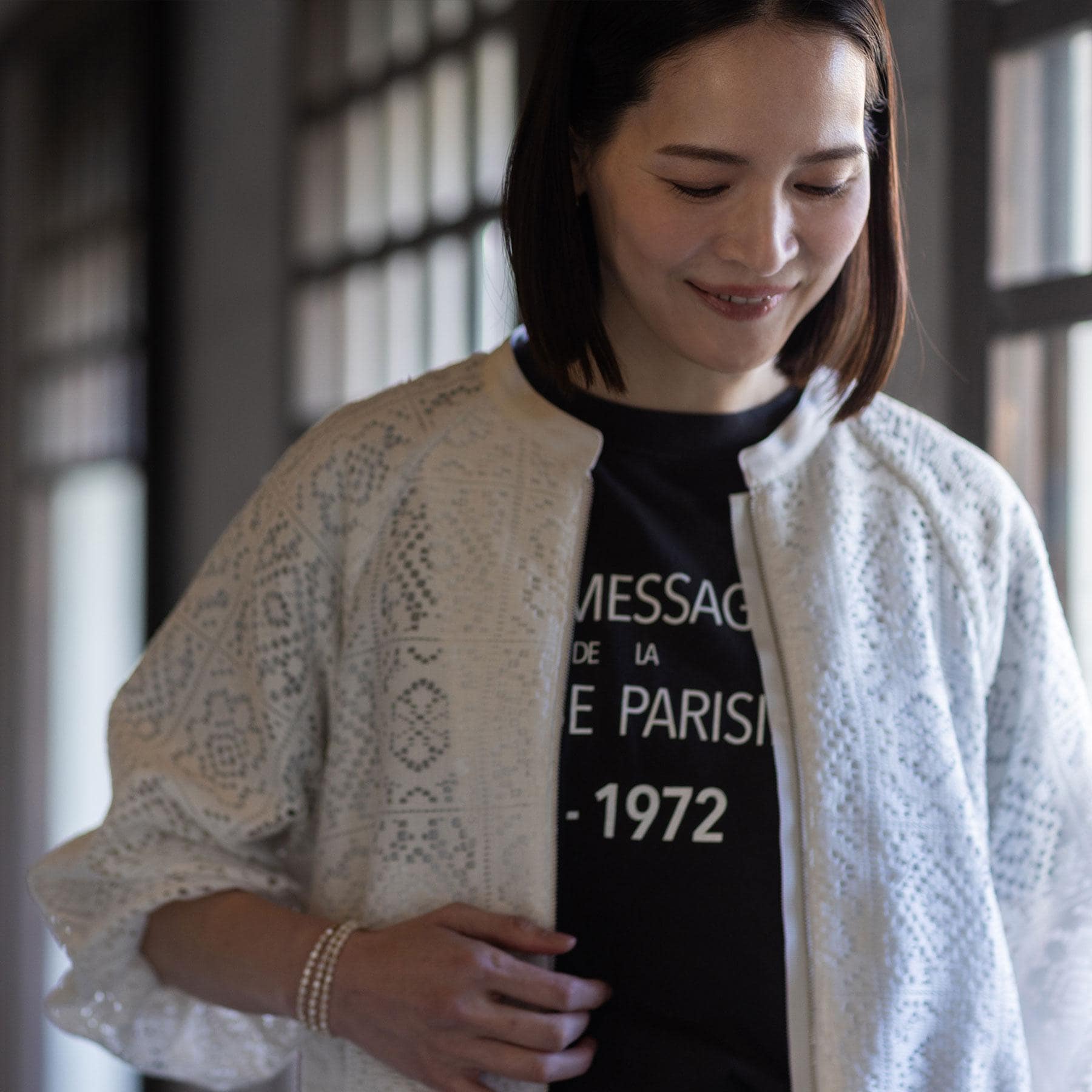 リフレクト Reflect 【セットアップ可】ジップアップレースショートブルゾン （ネイビー(094)） ネイビー(094)