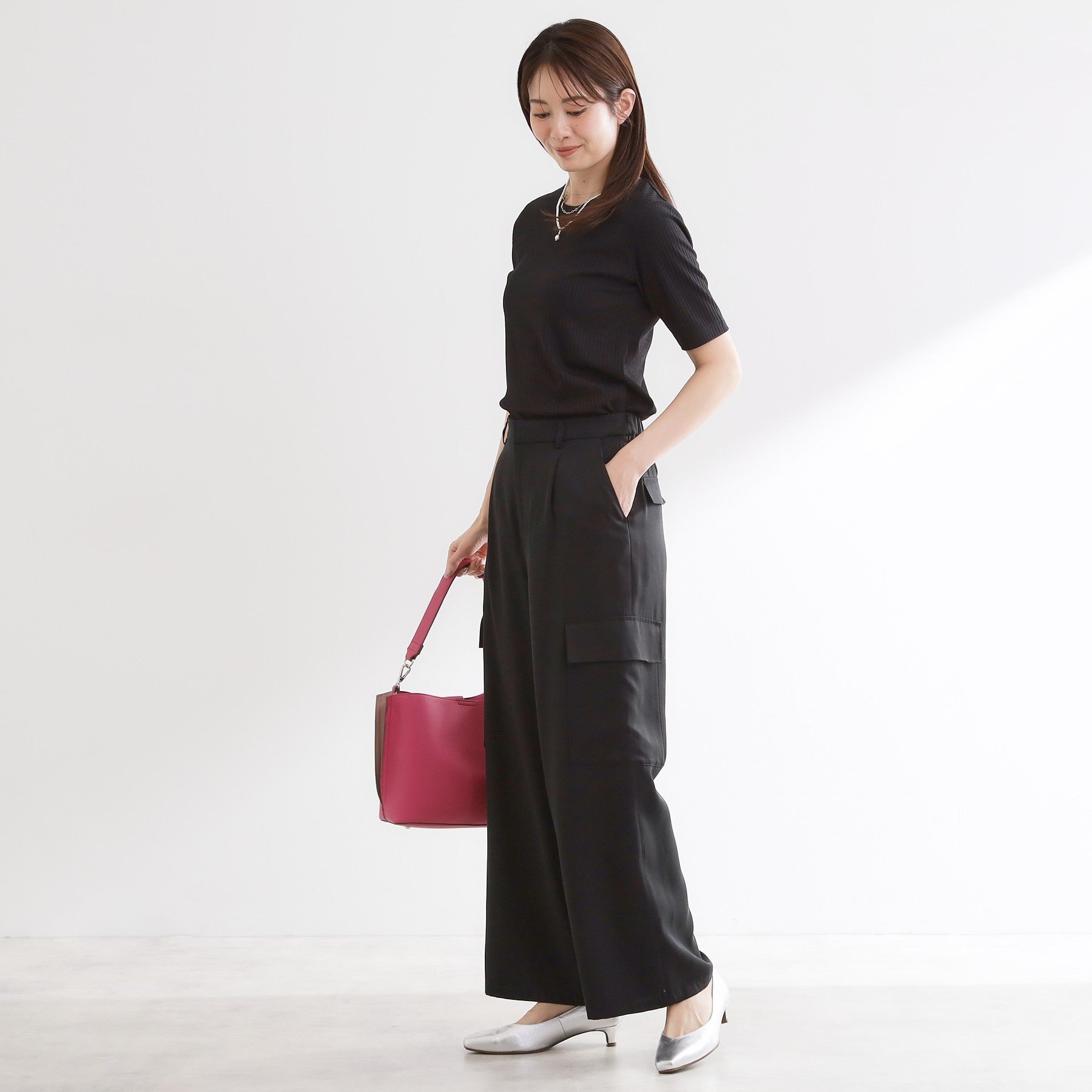 リフレクト Reflect ストレートワイドカーゴパンツ （オリーブグリーン(026)） オリーブグリーン(026)