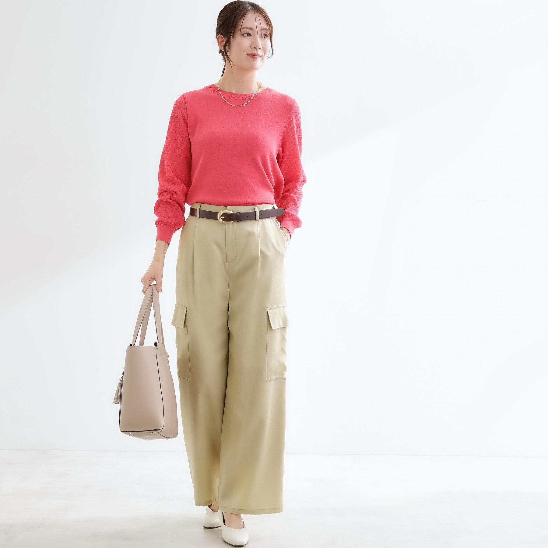 リフレクト Reflect ストレートワイドカーゴパンツ （オリーブグリーン(026)） オリーブグリーン(026)