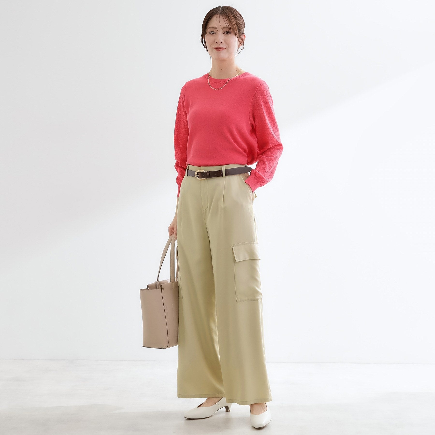 リフレクト Reflect ストレートワイドカーゴパンツ （オリーブグリーン(026)） オリーブグリーン(026)