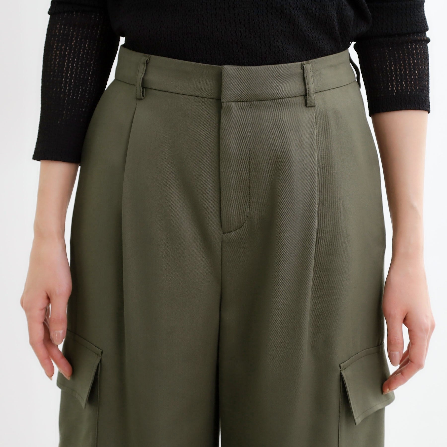 リフレクト Reflect ストレートワイドカーゴパンツ （オリーブグリーン(026)） オリーブグリーン(026)