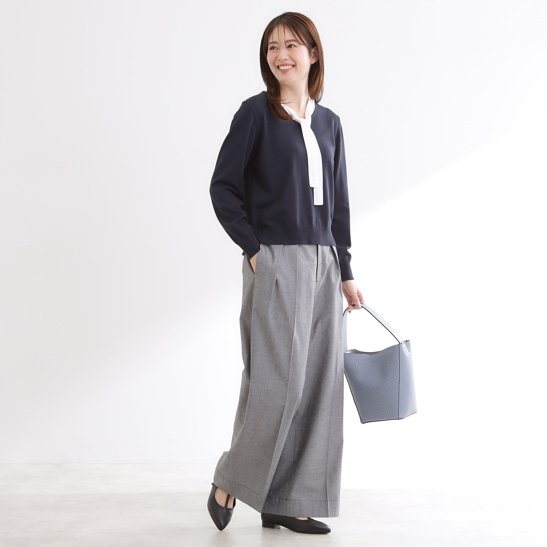 リフレクト Reflect ダンガリーワイドパンツ （ブルー(093)） ブルー(093)