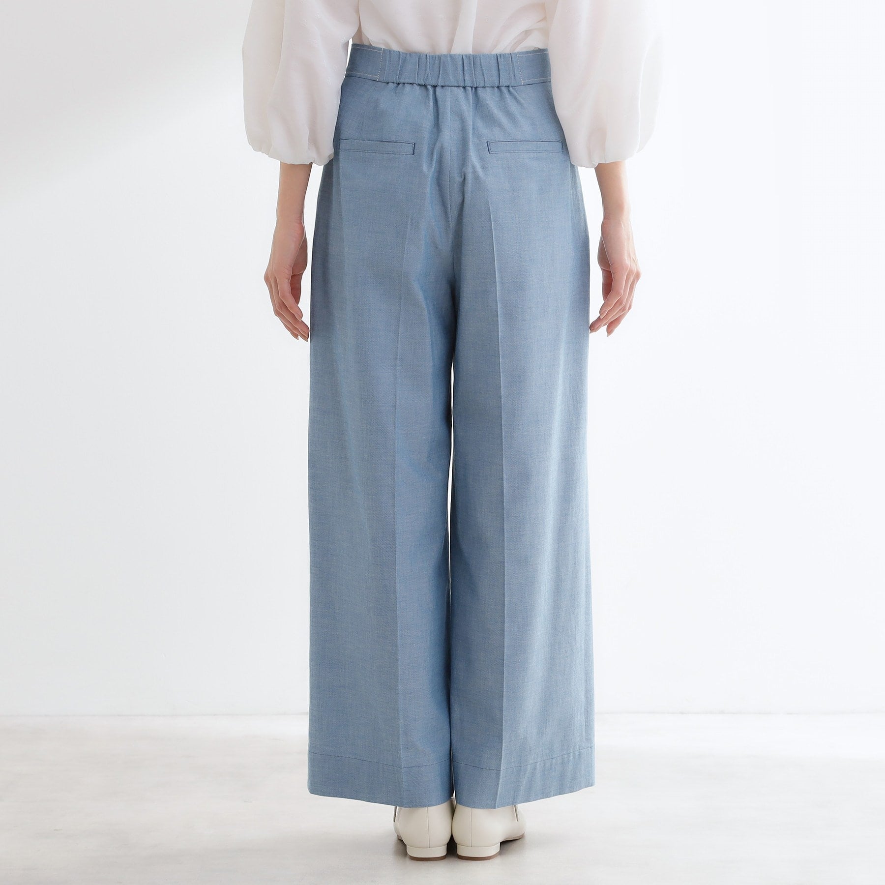 リフレクト Reflect ダンガリーワイドパンツ （ブルー(093)） ブルー(093)