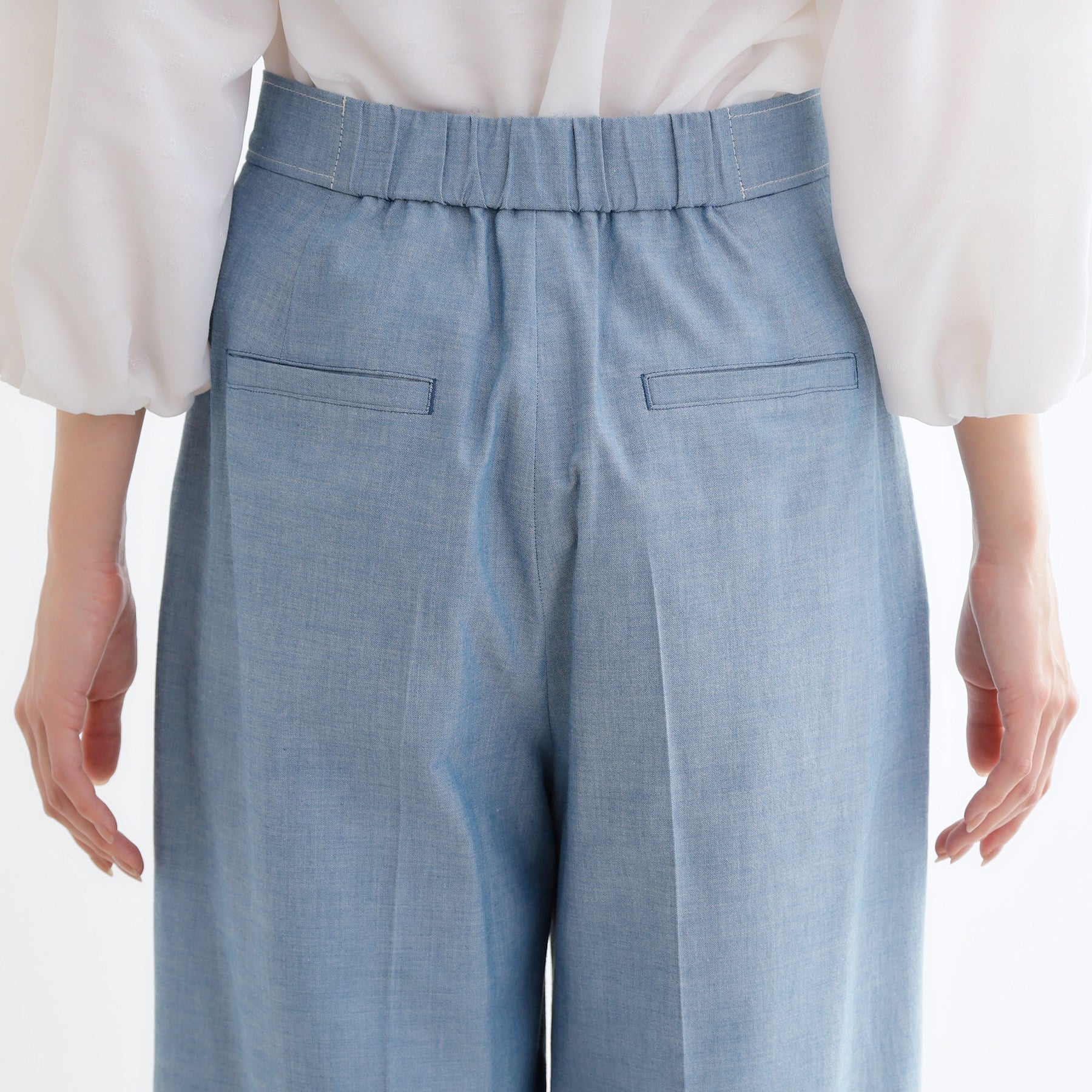 リフレクト Reflect ダンガリーワイドパンツ （ブルー(093)） ブルー(093)