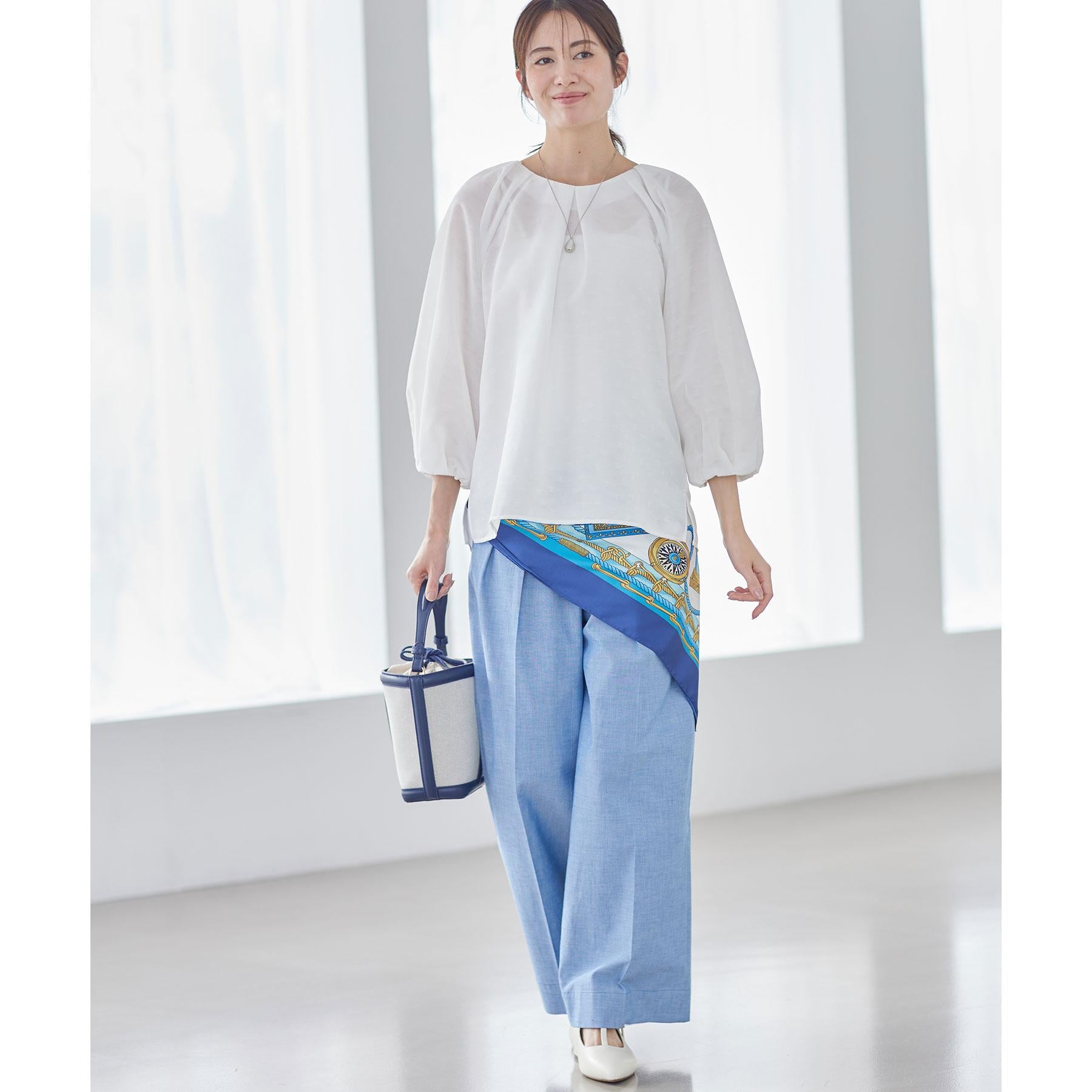 リフレクト Reflect ダンガリーワイドパンツ （ブルー(093)） ブルー(093)