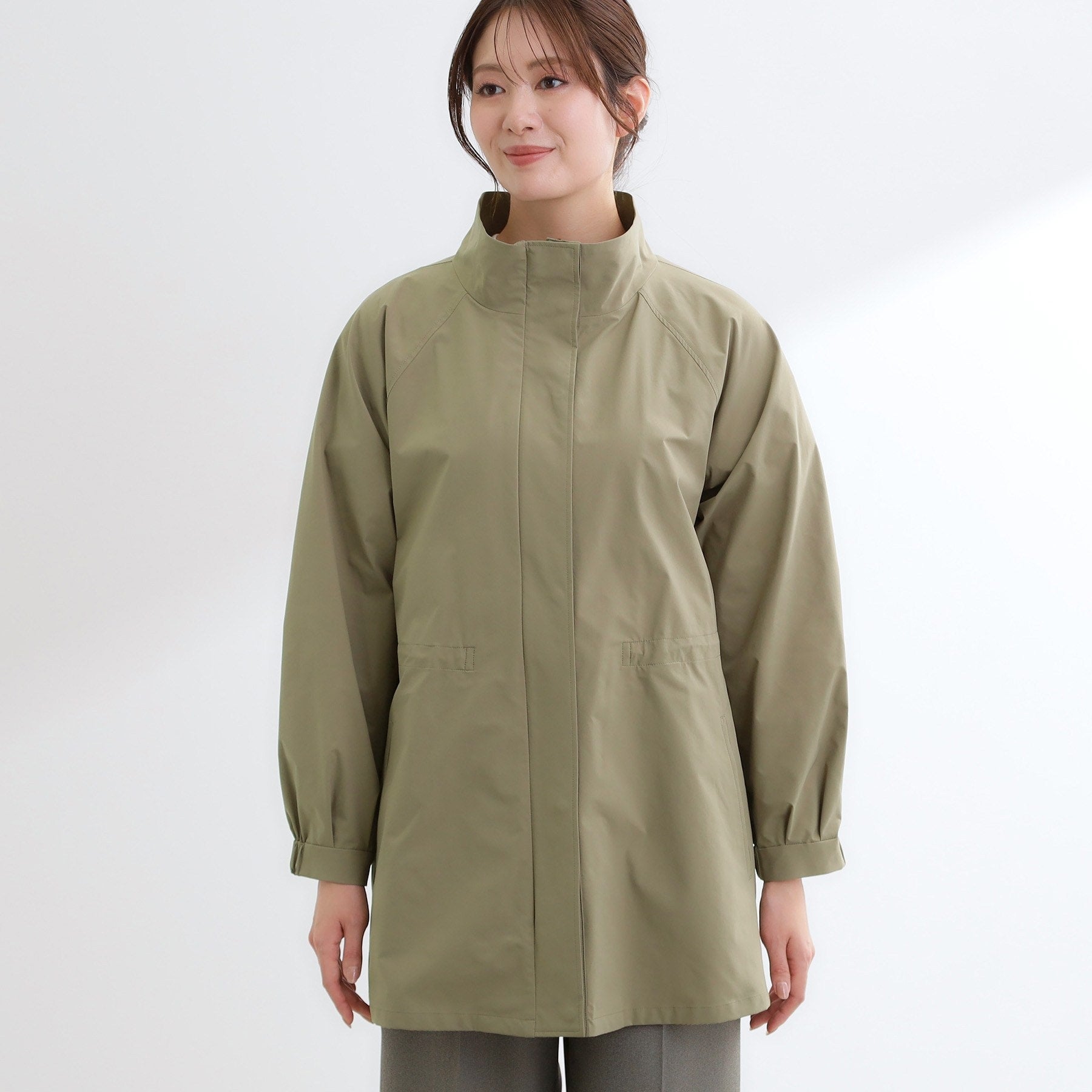 リフレクト Reflect ストレッチタフタミドル丈パーカー （ライトベージュ(051)） ライトベージュ(051)