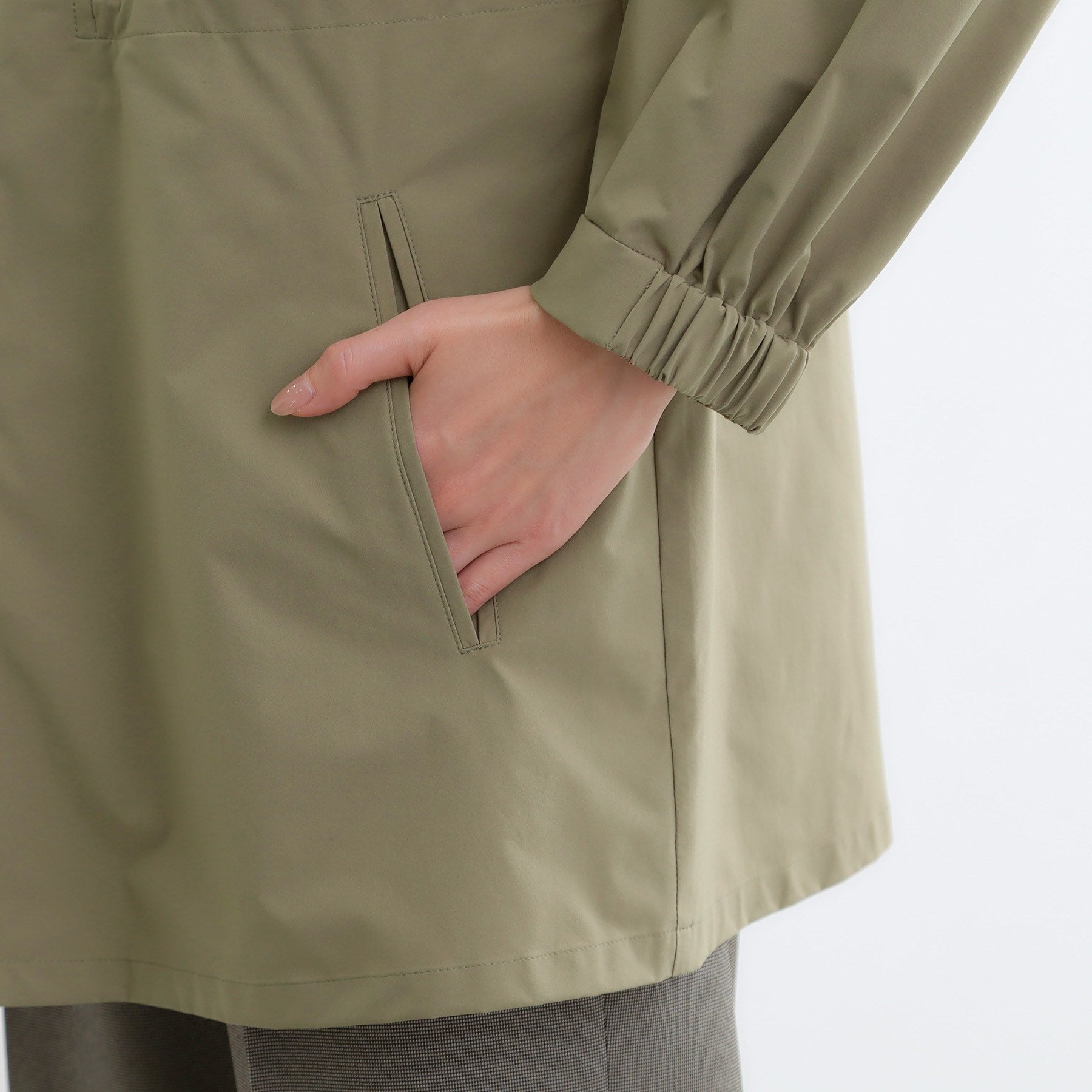 リフレクト Reflect ストレッチタフタミドル丈パーカー （ライトベージュ(051)） ライトベージュ(051)