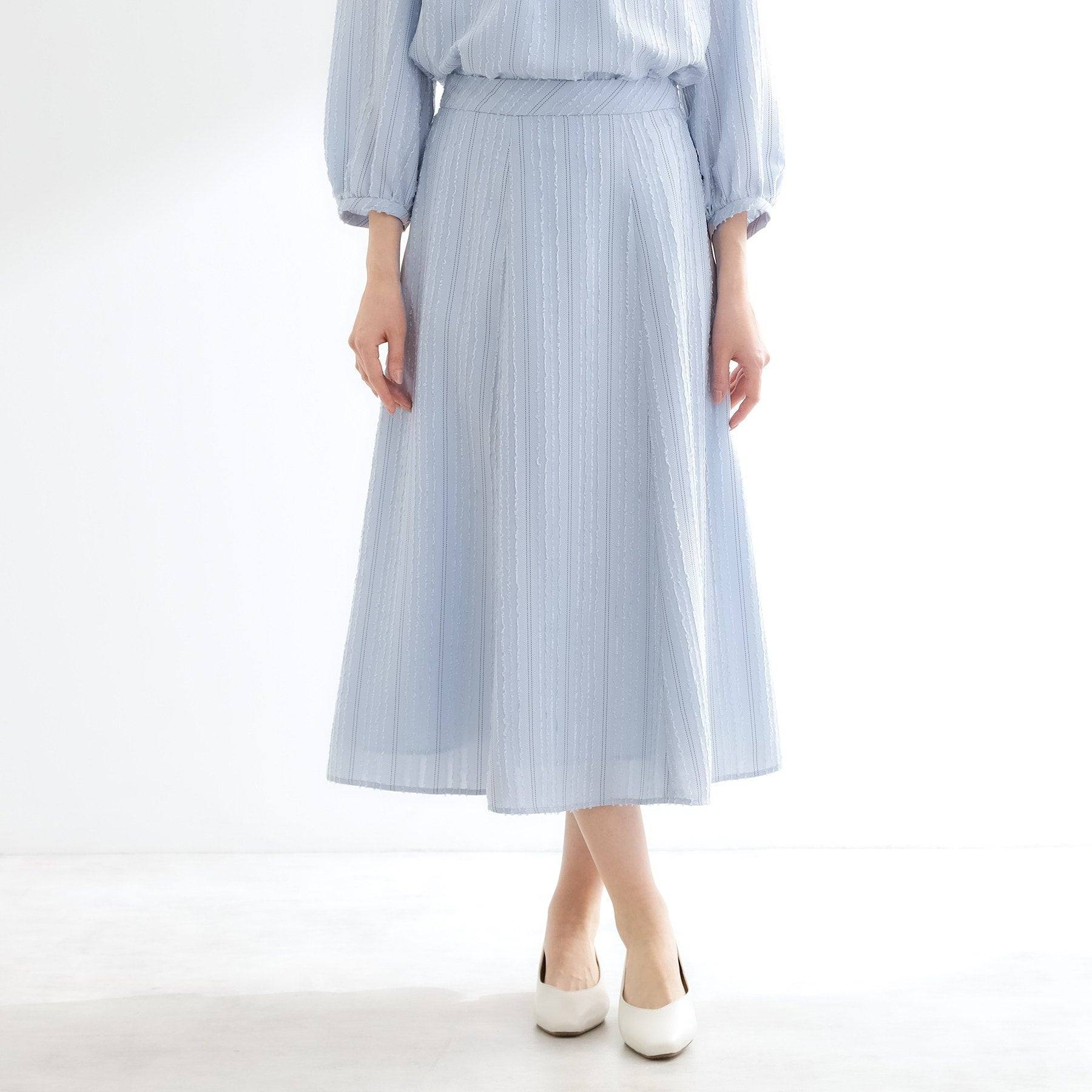 リフレクト Reflect 【セットアップ可】ストライプ柄ジャカードスカート （ネイビー(394)） ネイビー(394)