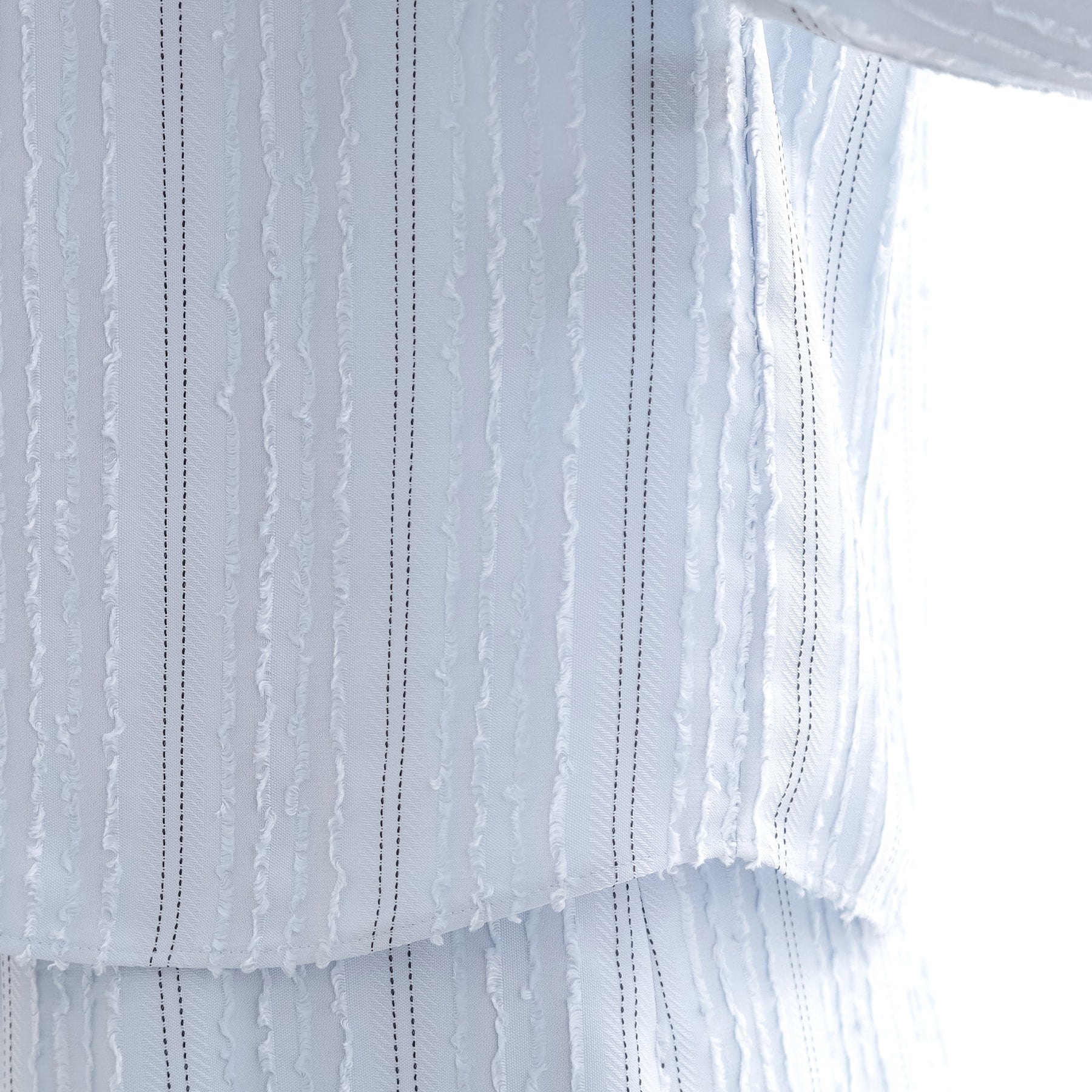 リフレクト Reflect 【セットアップ可】ストライプ柄ジャカードブラウス （ホワイト(301)） ホワイト(301)