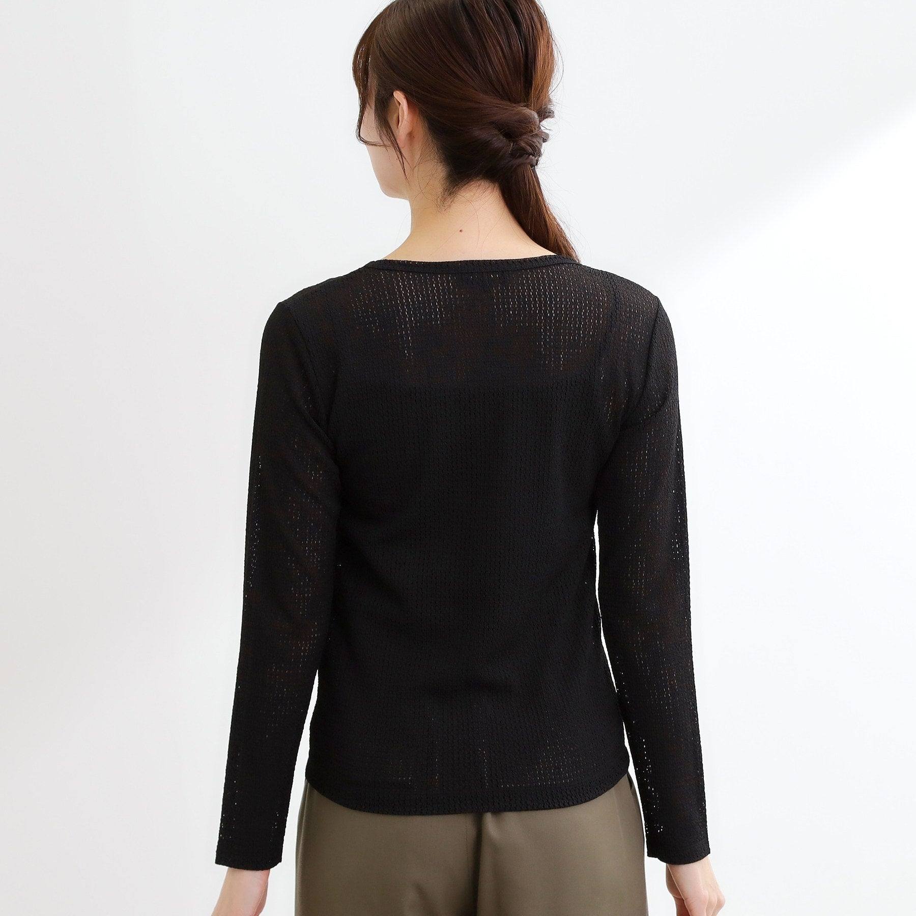 リフレクト Reflect 【インナーにおすすめ◎】クルーネックレースジャージトップス （アイボリー(004)） アイボリー(004)