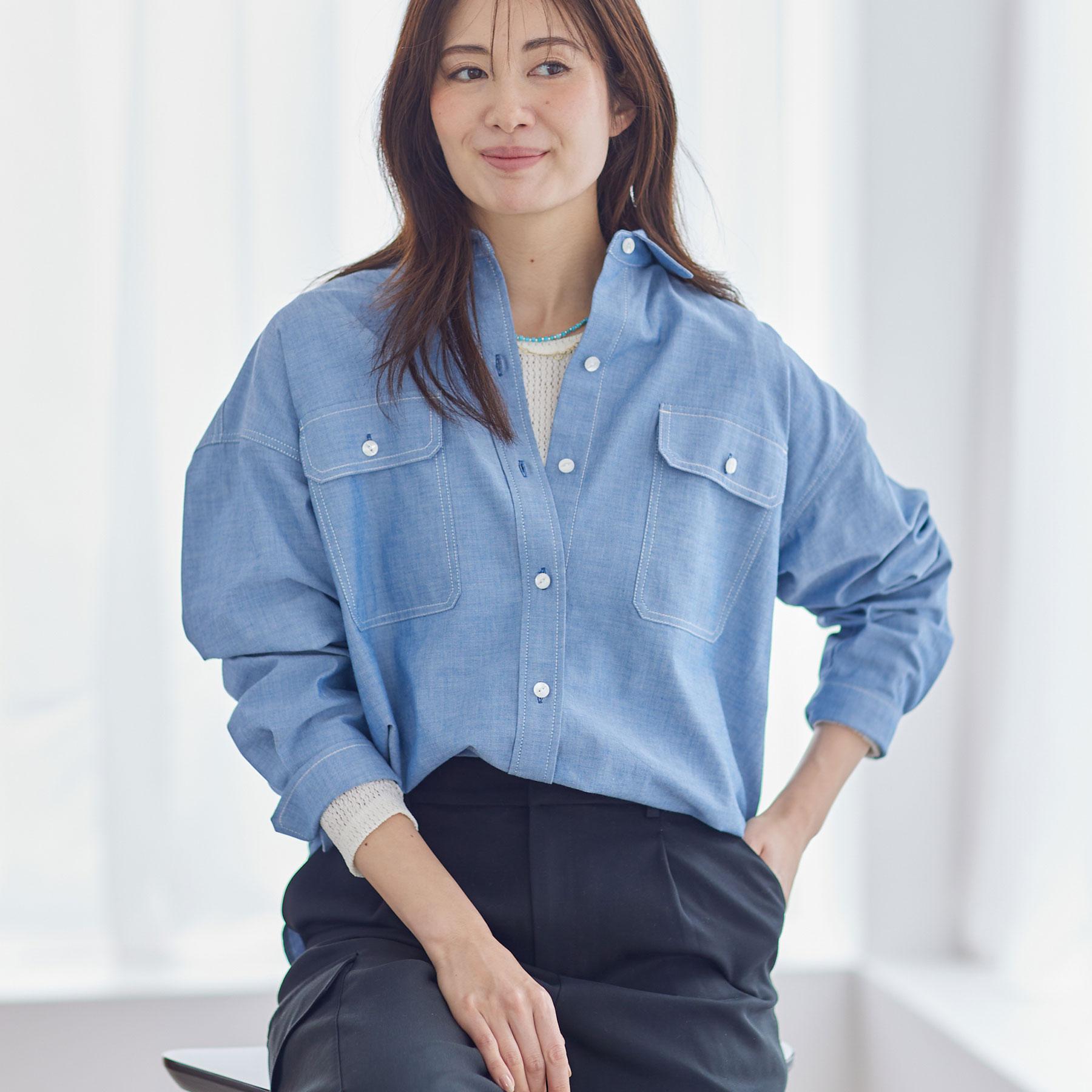 リフレクト Reflect 【インナーにおすすめ◎】クルーネックレースジャージトップス （アイボリー(004)） アイボリー(004)