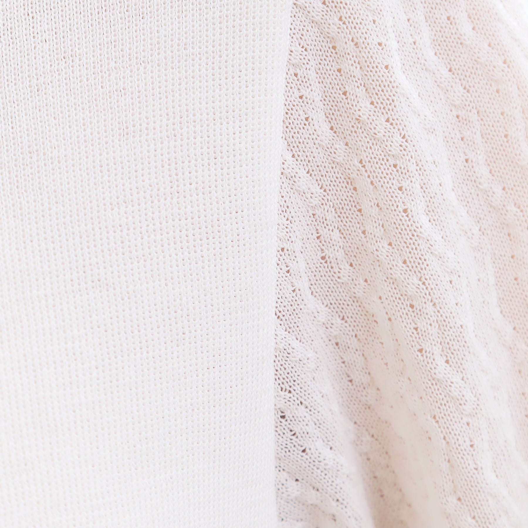 リフレクト Reflect 透かしスリーブデザインハイゲージニット （オフホワイト(003)） オフホワイト(003)