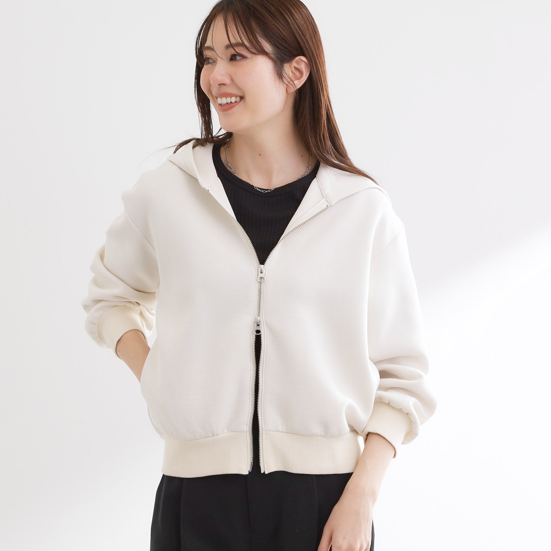 リフレクト Reflect ダブルジップドロップショルダーパーカー （グレージュ(050)） グレージュ(050)