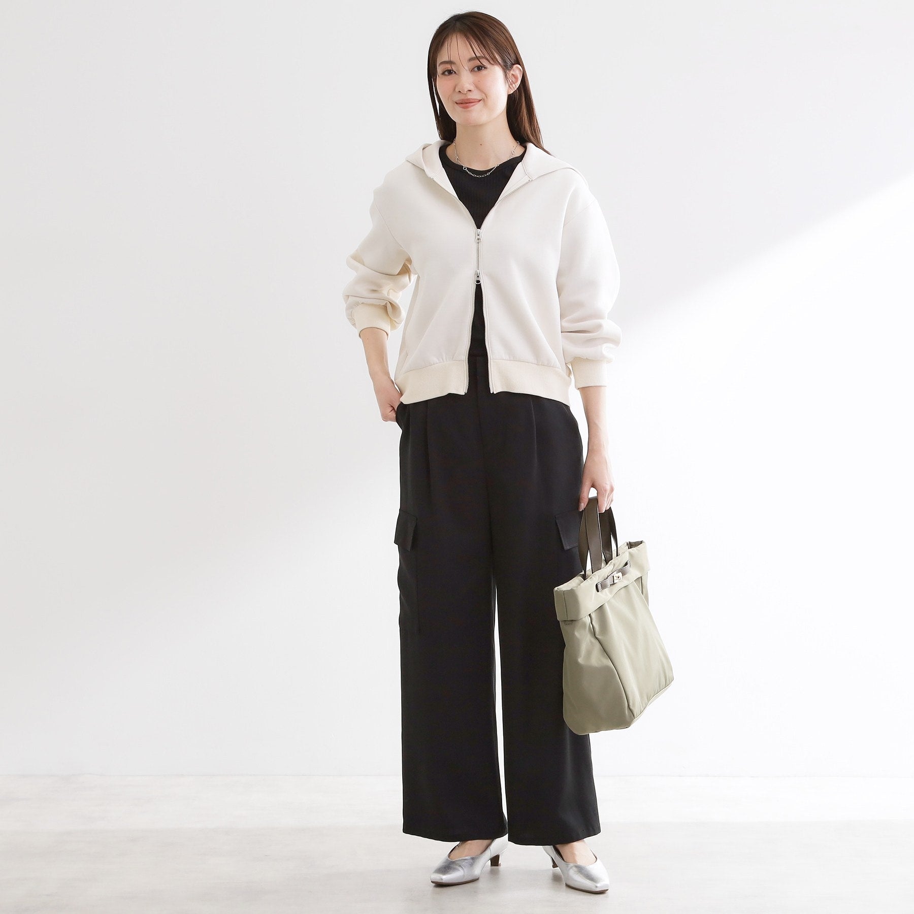 リフレクト Reflect ダブルジップドロップショルダーパーカー （グレージュ(050)） グレージュ(050)