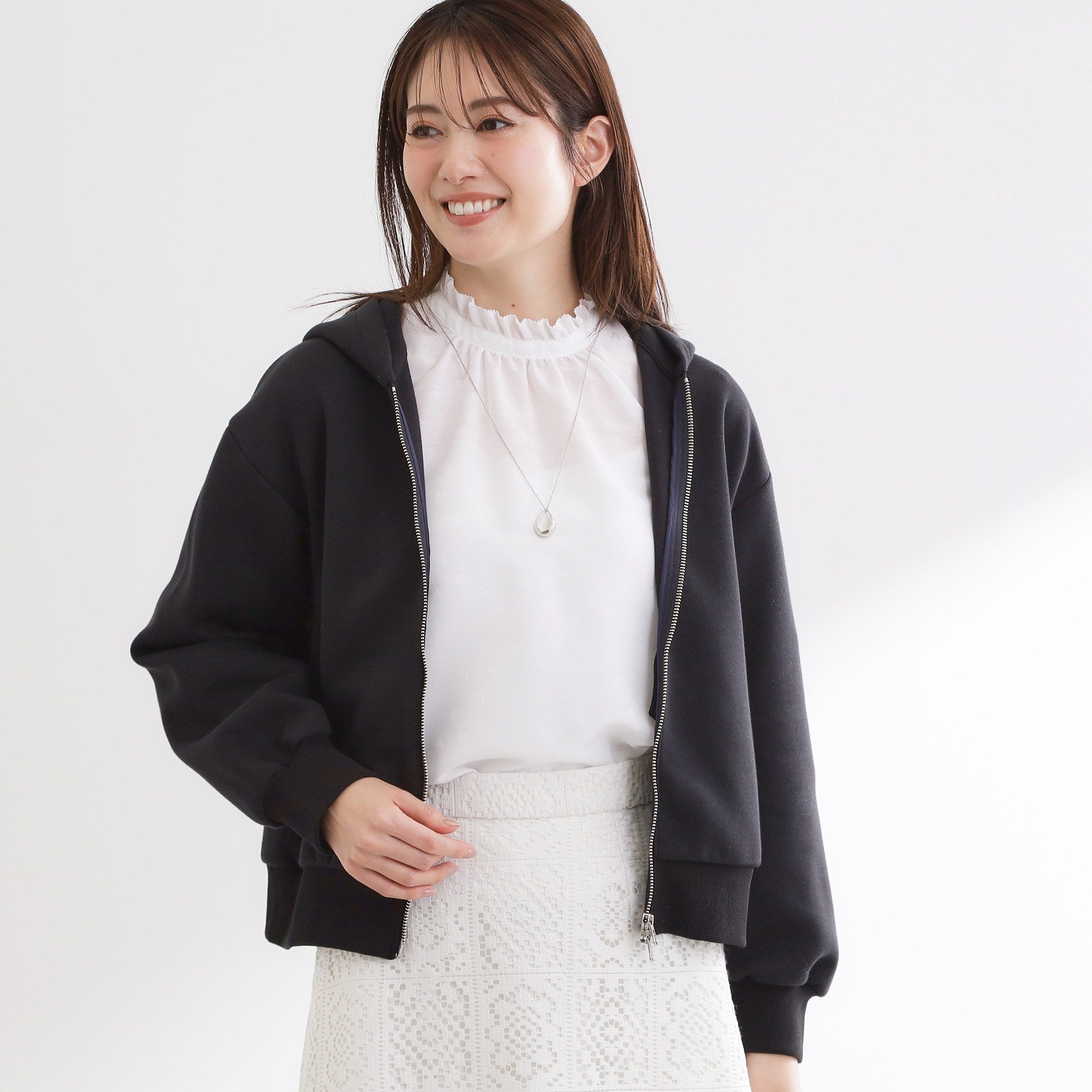 リフレクト Reflect ダブルジップドロップショルダーパーカー （グレージュ(050)） グレージュ(050)