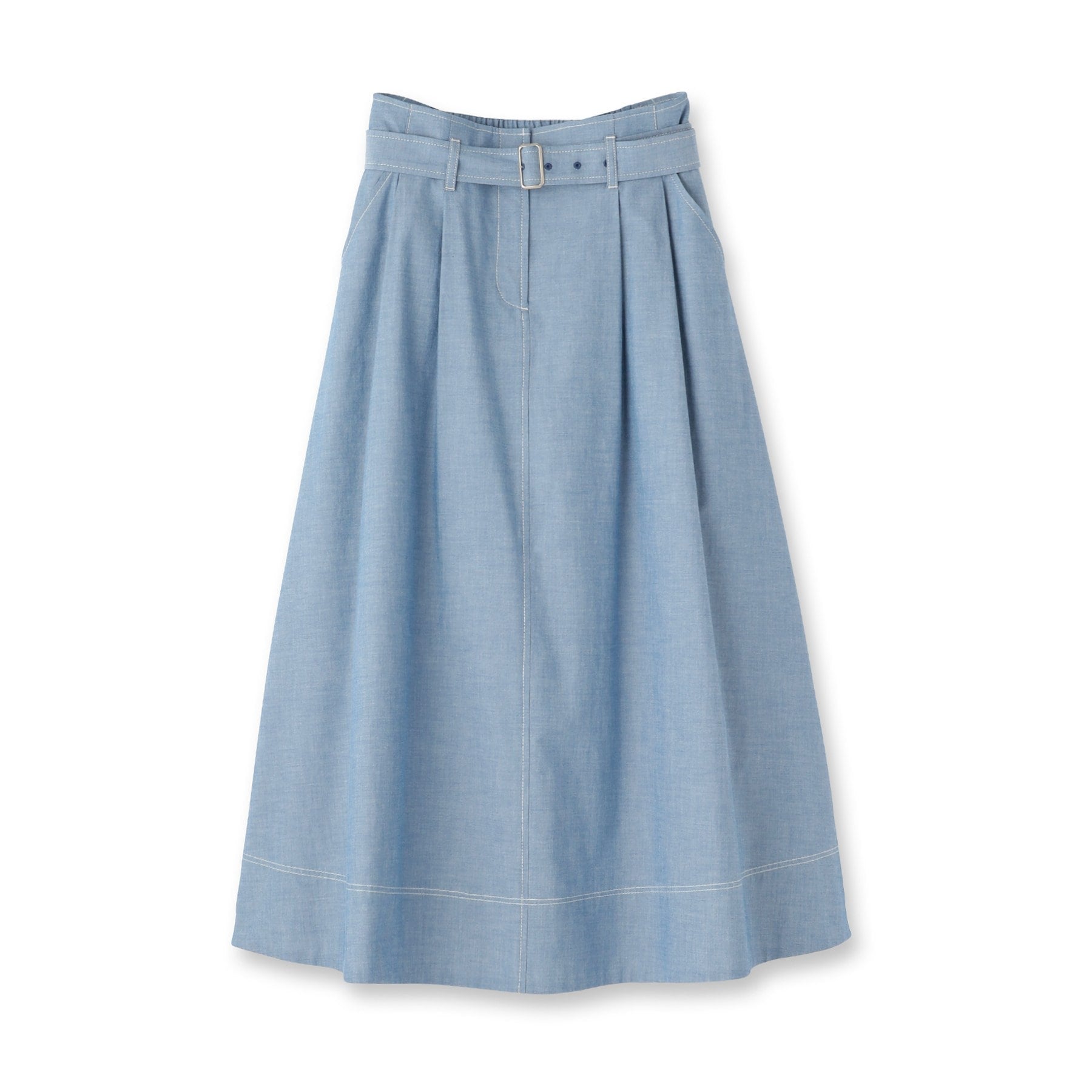 リフレクト Reflect ダンガリータックフレアスカート （ブルー(093)） ブルー(093)