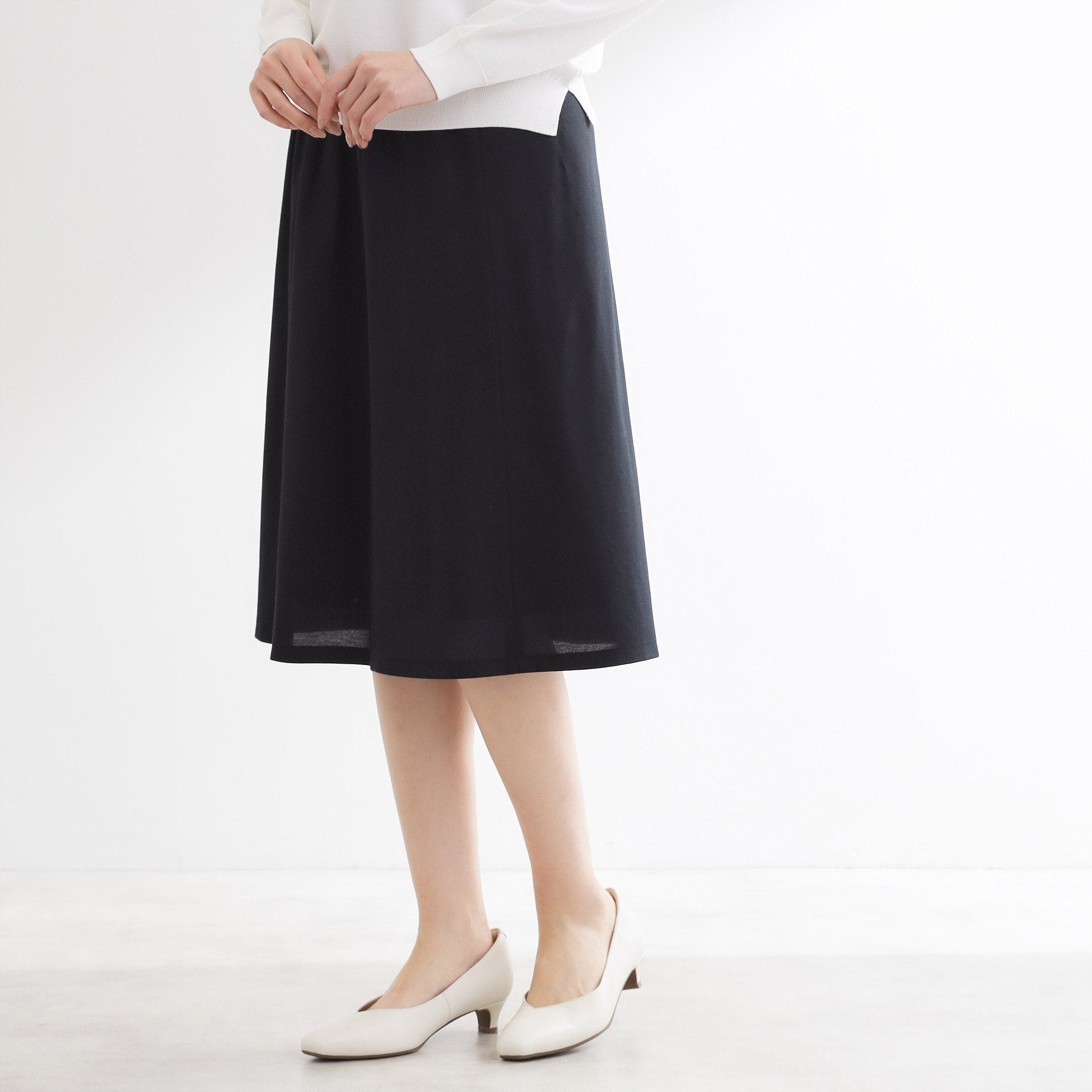 リフレクト Reflect 【匠シリーズ】ソフトフレアスカート （ネイビー(094)） ネイビー(094)