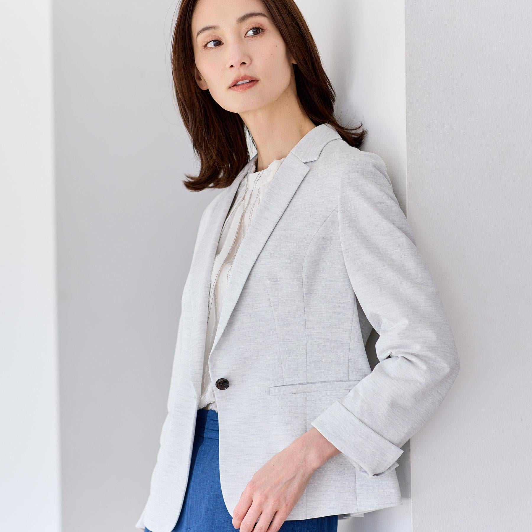 リフレクト Reflect 【匠シリーズ】匠ジャケット／ベーシックテーラード （ライトグレー(011)） ライトグレー(011)