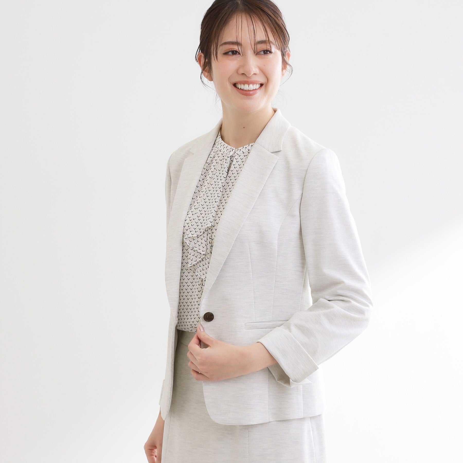 リフレクト Reflect 【匠シリーズ】匠ジャケット／ベーシックテーラード （ライトグレー(011)） ライトグレー(011)