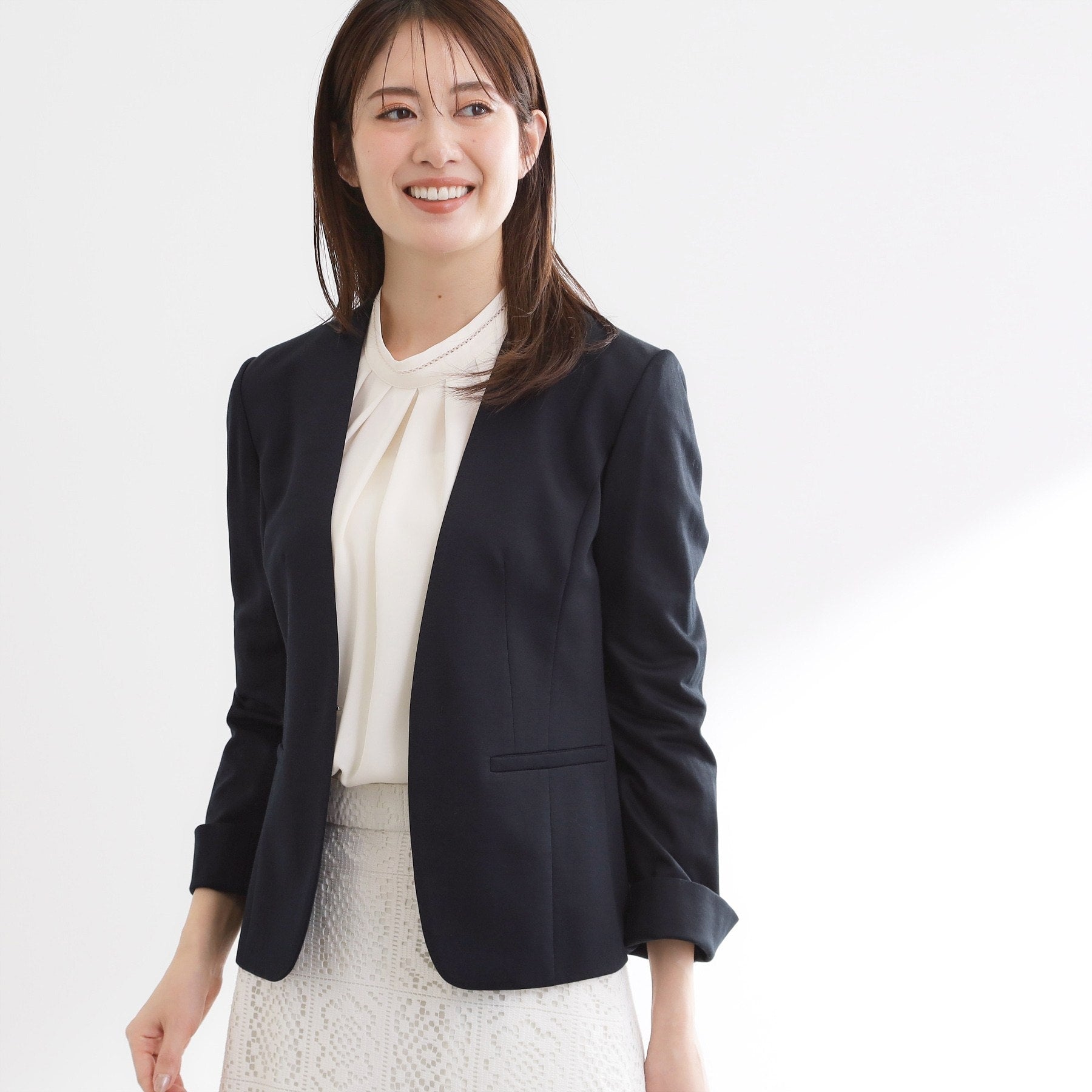 リフレクト Reflect 【匠シリーズ】匠ジャケット／ノーカラー （ネイビー(094)） ネイビー(094)