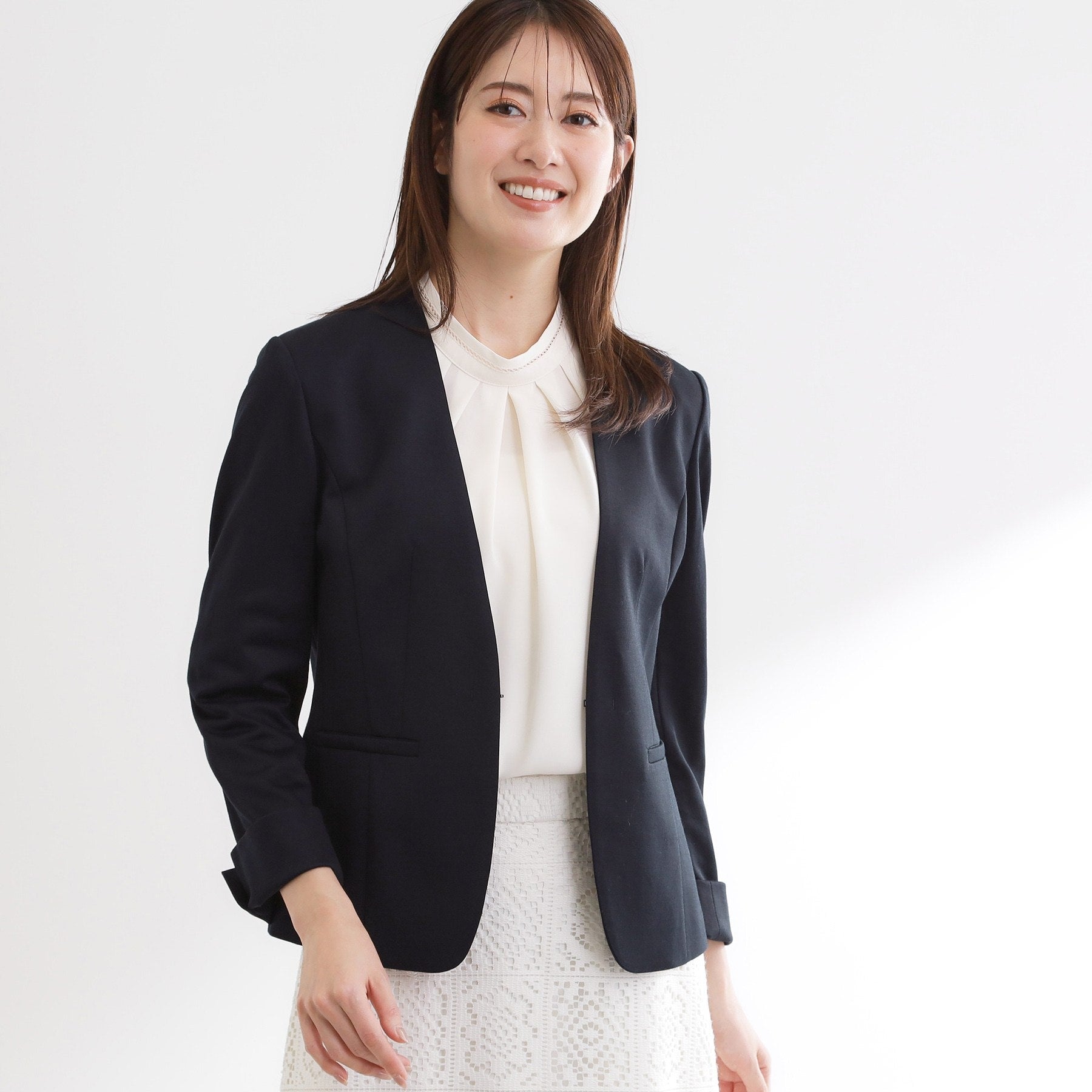 リフレクト Reflect 【匠シリーズ】匠ジャケット／ノーカラー （ネイビー(094)） ネイビー(094)