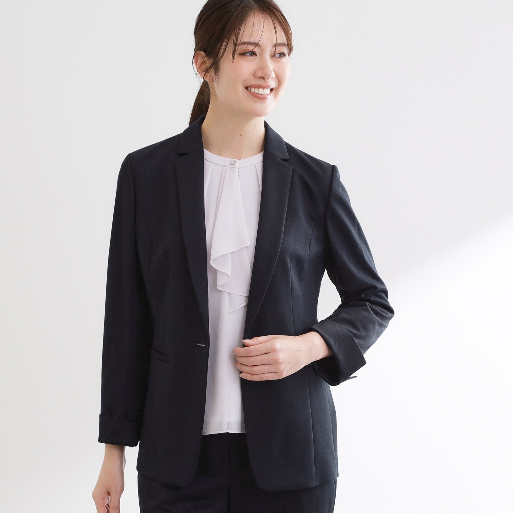 リフレクト Reflect 【匠シリーズ】匠ジャケット／ロングテーラード （ネイビー(894)） ネイビー(894)