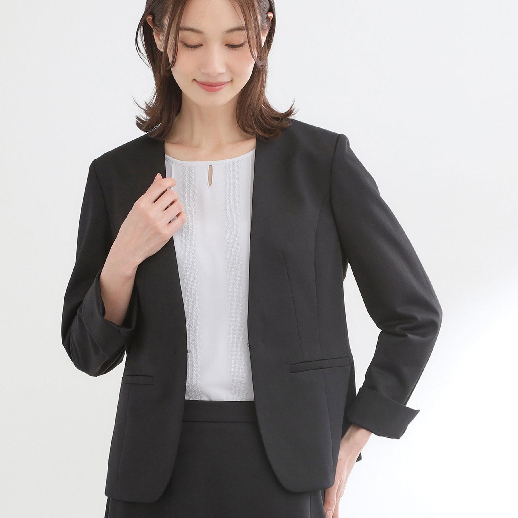 リフレクト Reflect 【匠シリーズ】匠ジャケット／ノーカラー （ブラック(019)） ブラック(019)