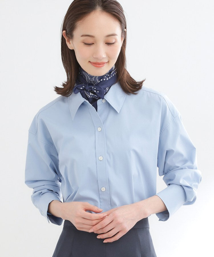 リフレクト Reflect ◆【羽織りにも◎】タイプライタービッグシャツ （サックスブルー(090)） サックスブルー(090)