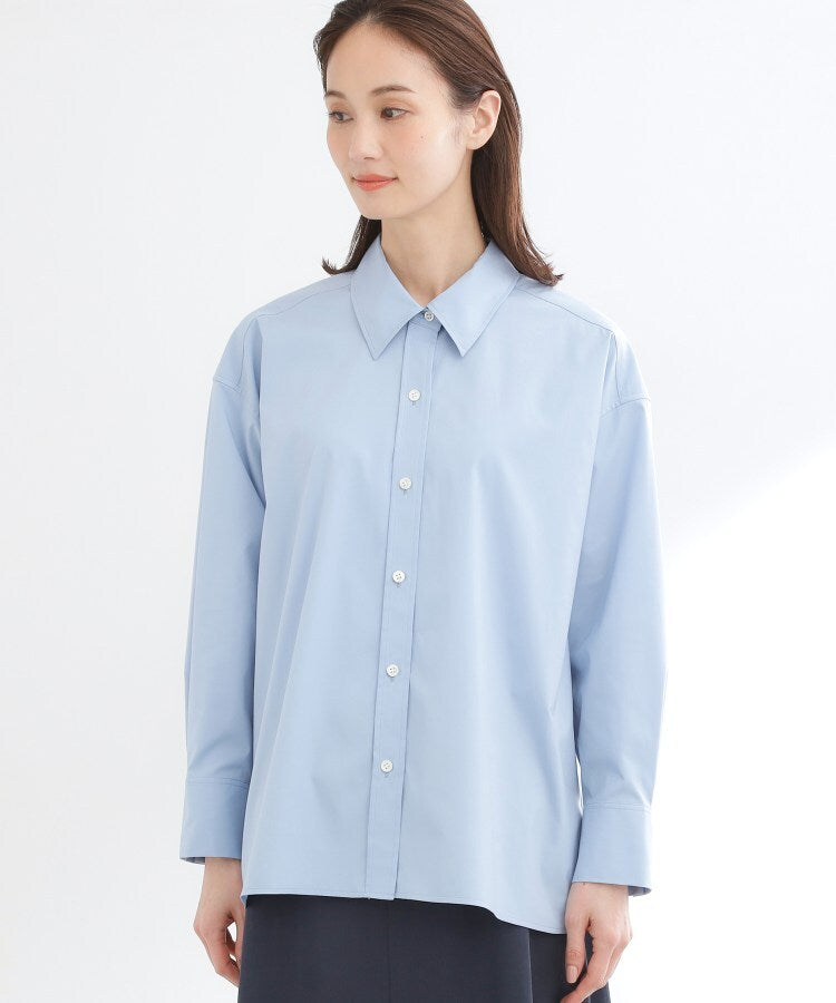 リフレクト Reflect ◆【羽織りにも◎】タイプライタービッグシャツ （サックスブルー(090)） サックスブルー(090)