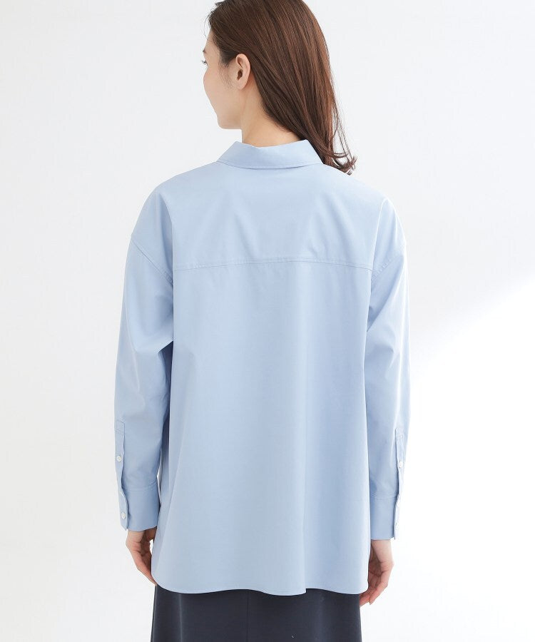 リフレクト Reflect ◆【羽織りにも◎】タイプライタービッグシャツ （サックスブルー(090)） サックスブルー(090)