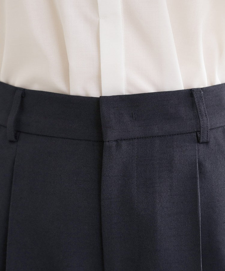 リフレクト Reflect ◆リネンライクワイドミディパンツ （ネイビー(094)） ネイビー(094)