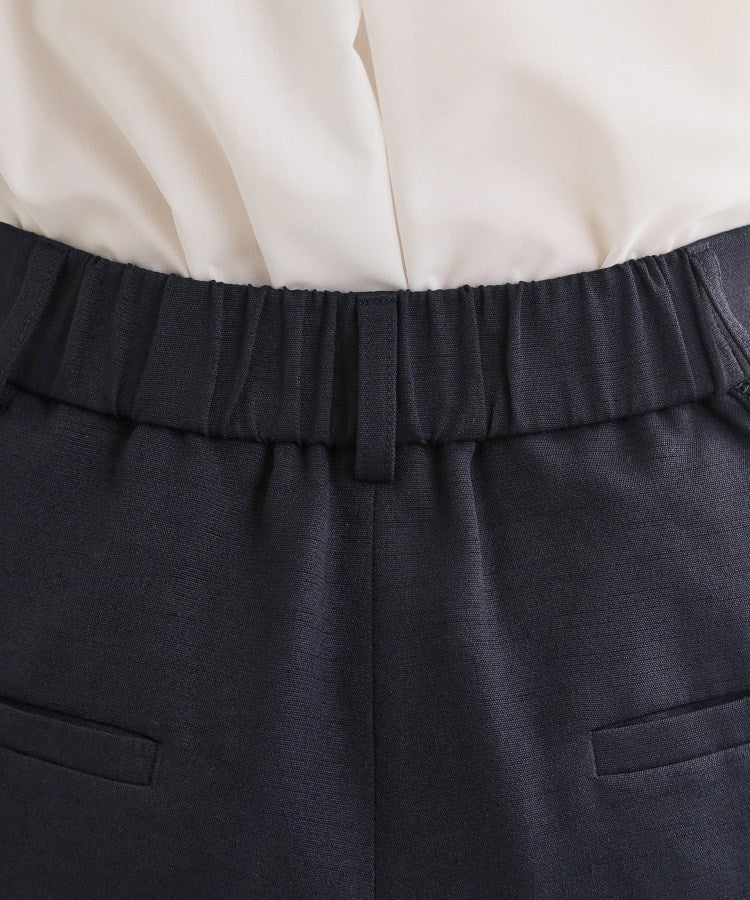 リフレクト Reflect ◆リネンライクワイドミディパンツ （ネイビー(094)） ネイビー(094)