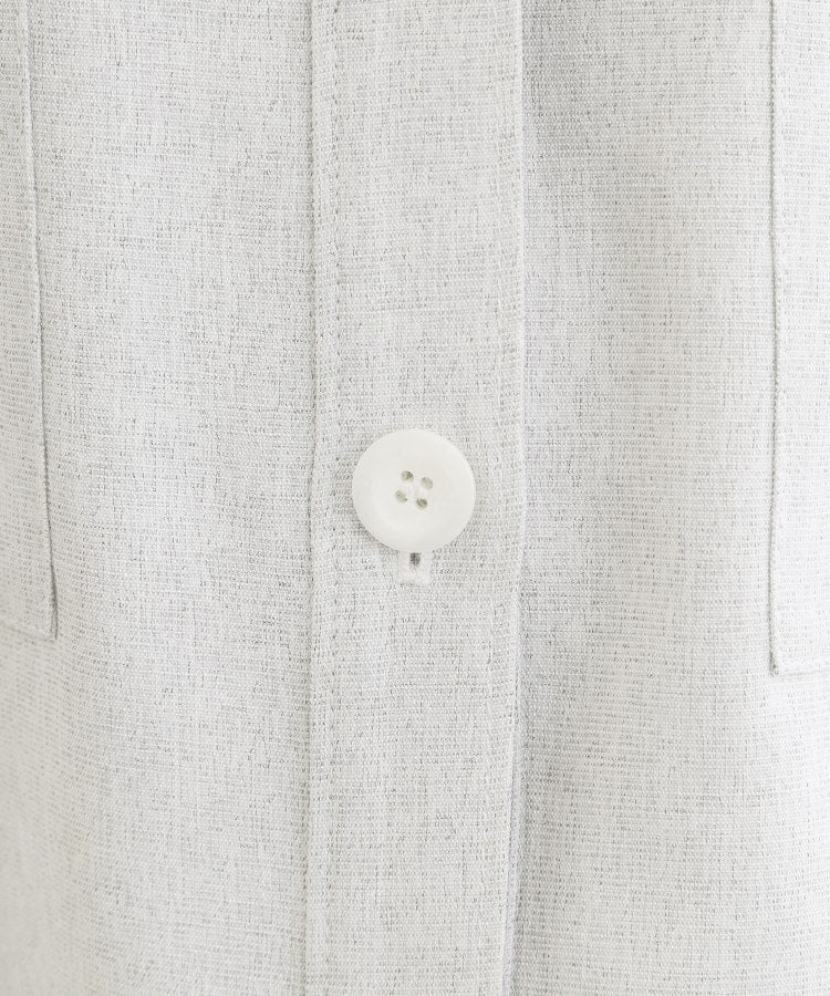 リフレクト Reflect ◆リネンライクシャツブルゾン （ライトグレー(011)） ライトグレー(011)