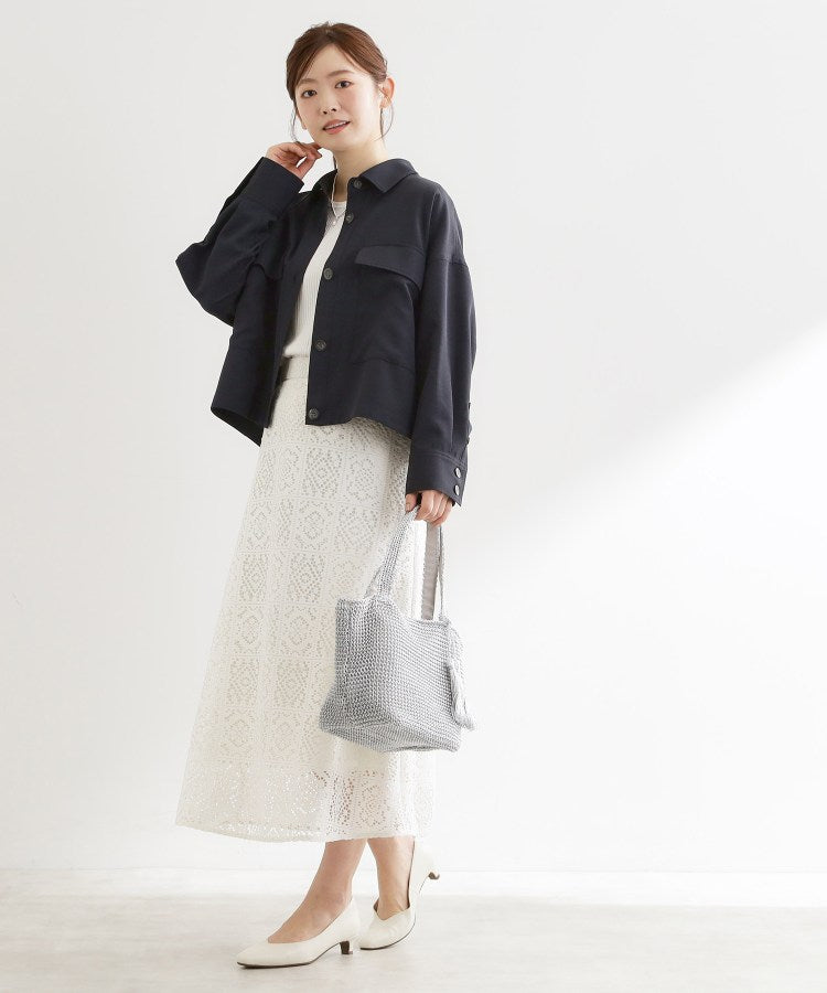 リフレクト Reflect ◆リネンライクシャツブルゾン （ライトグレー(011)） ライトグレー(011)