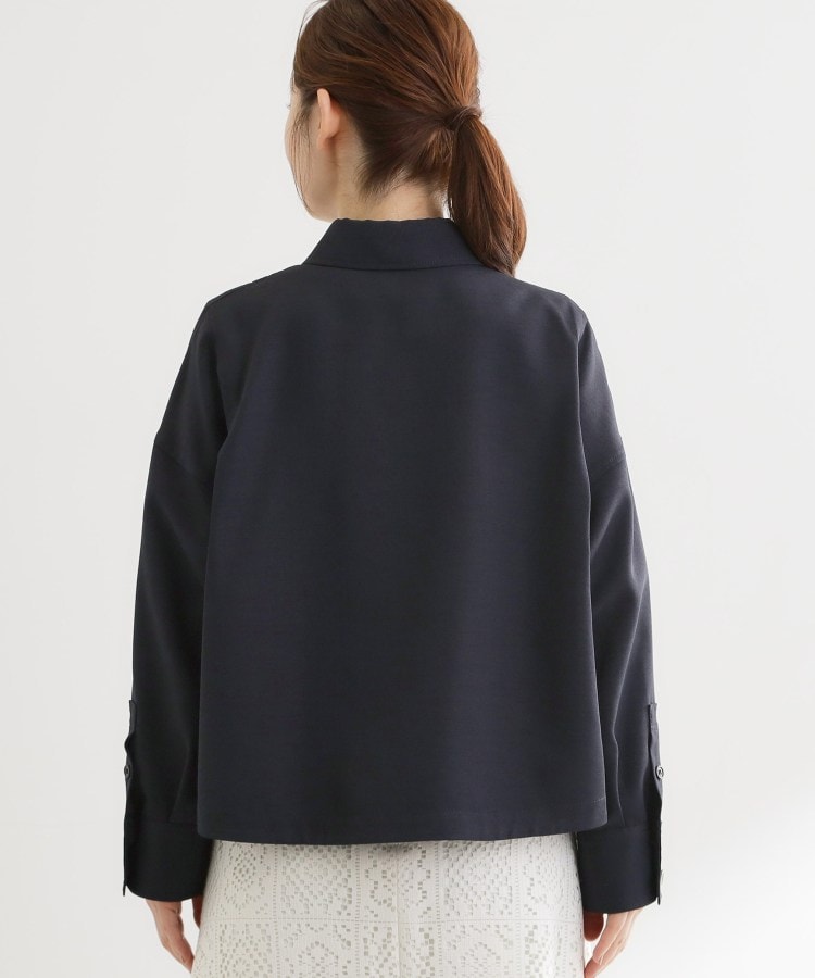 リフレクト Reflect ◆リネンライクシャツブルゾン （ライトグレー(011)） ライトグレー(011)