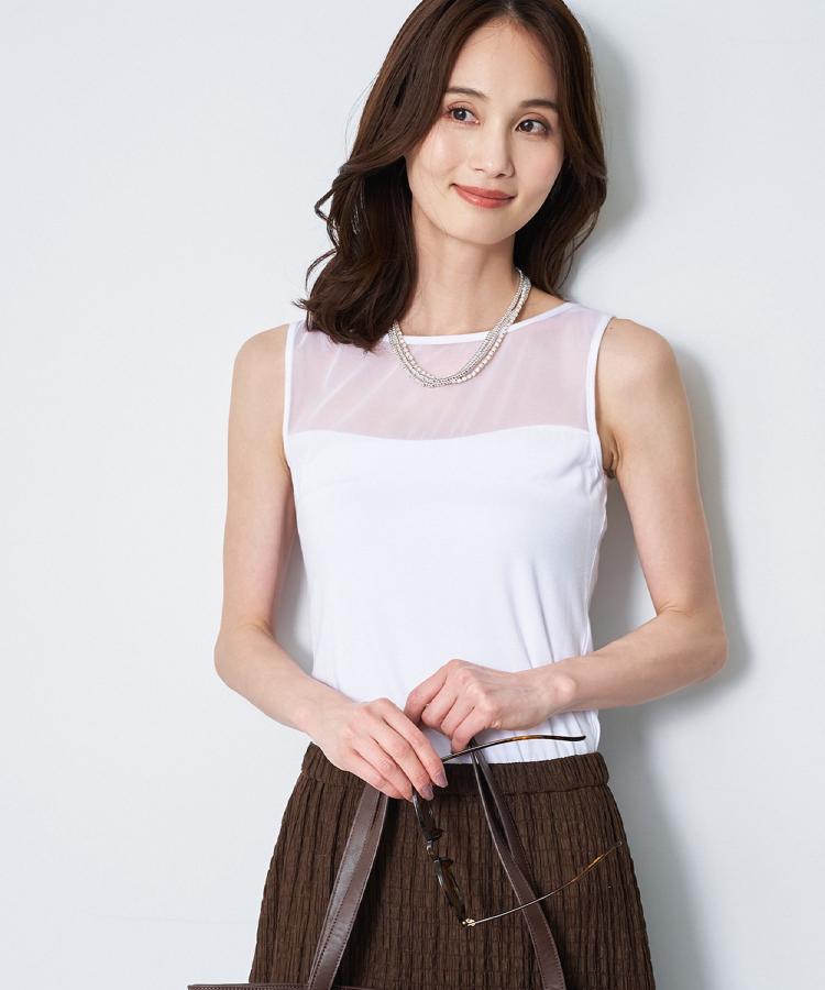 リフレクト Reflect 【BASIC COTTON】シアータンクトップ （オフホワイト(003)） オフホワイト(003)