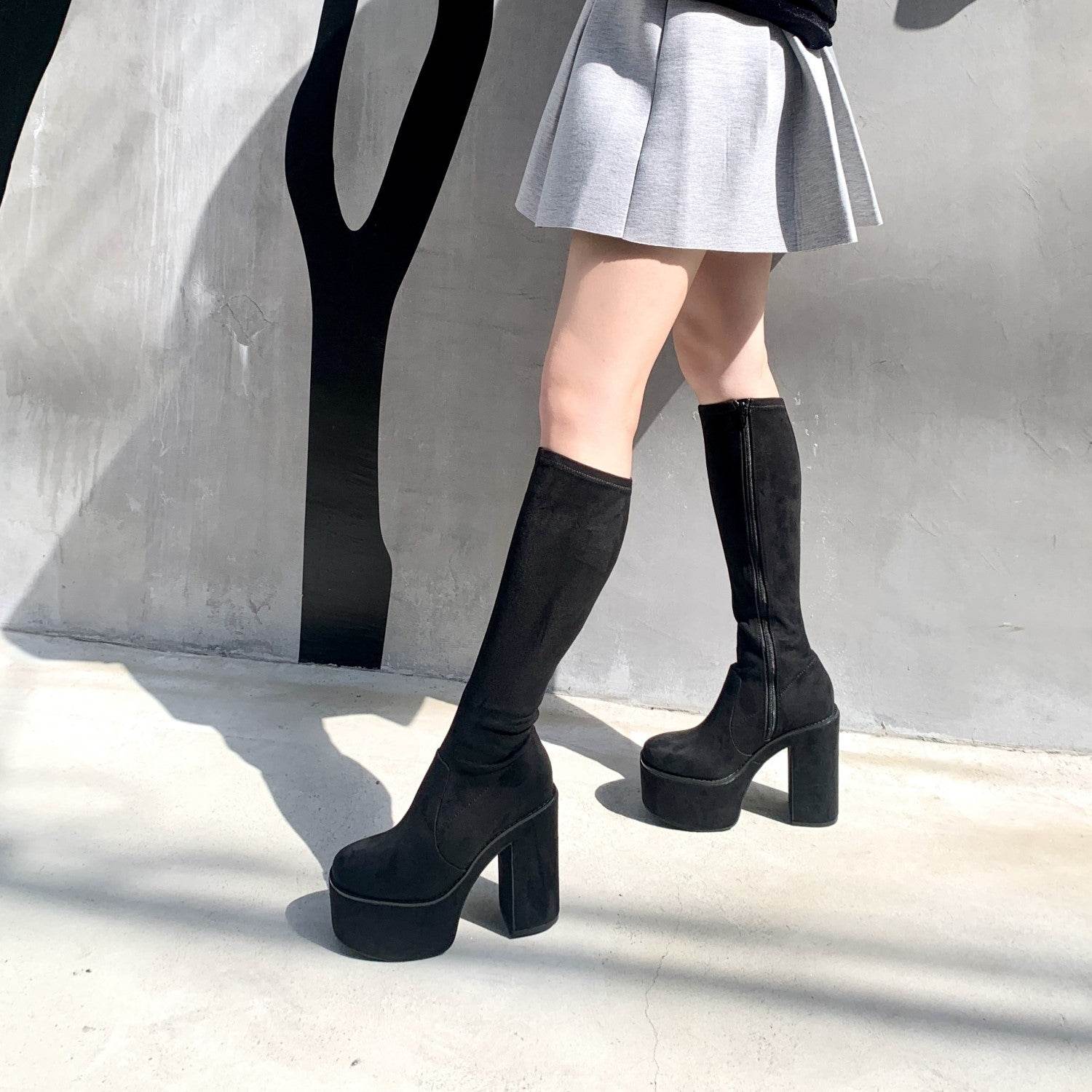 R&E R&E Platform Long Boots