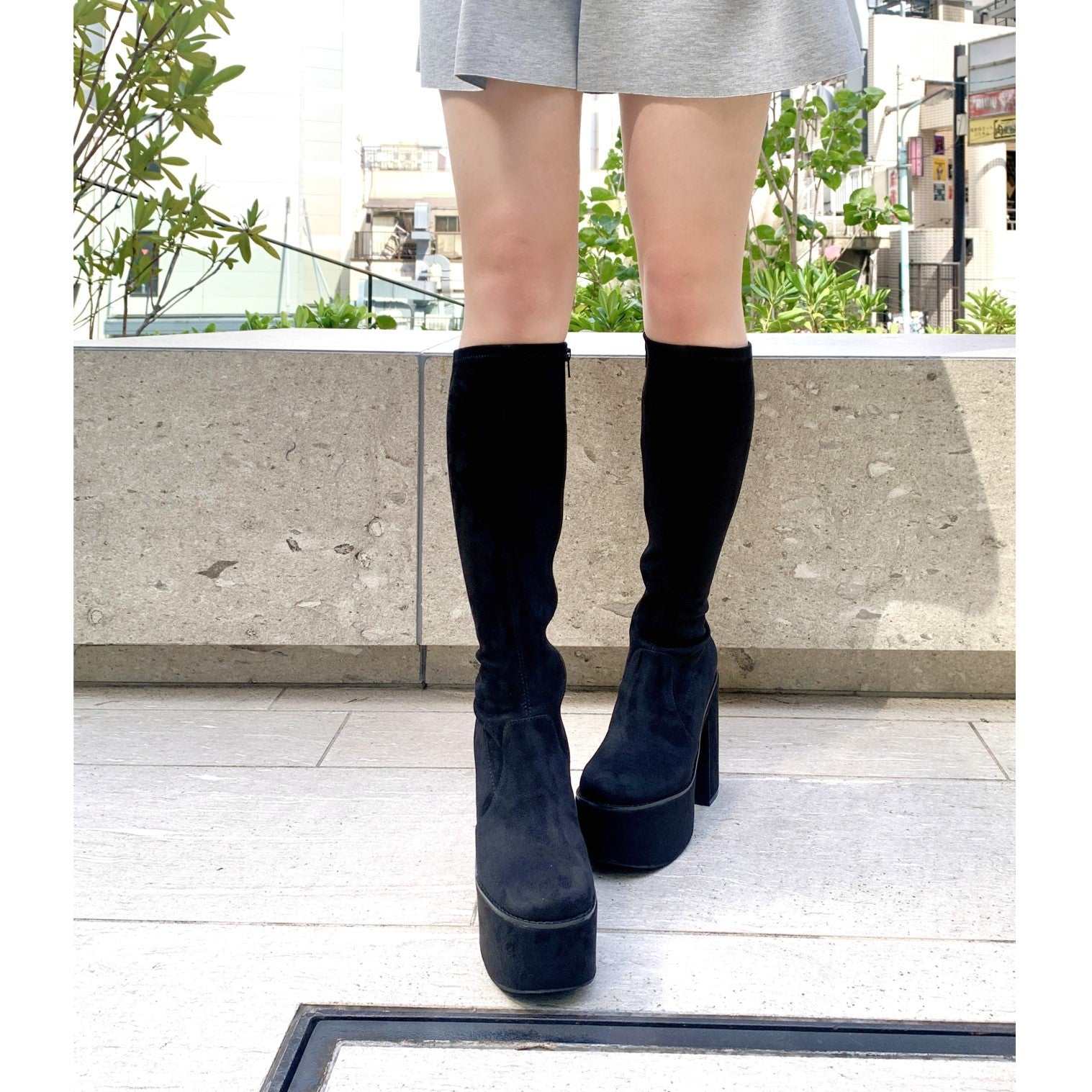 R&E R&E Platform Long Boots