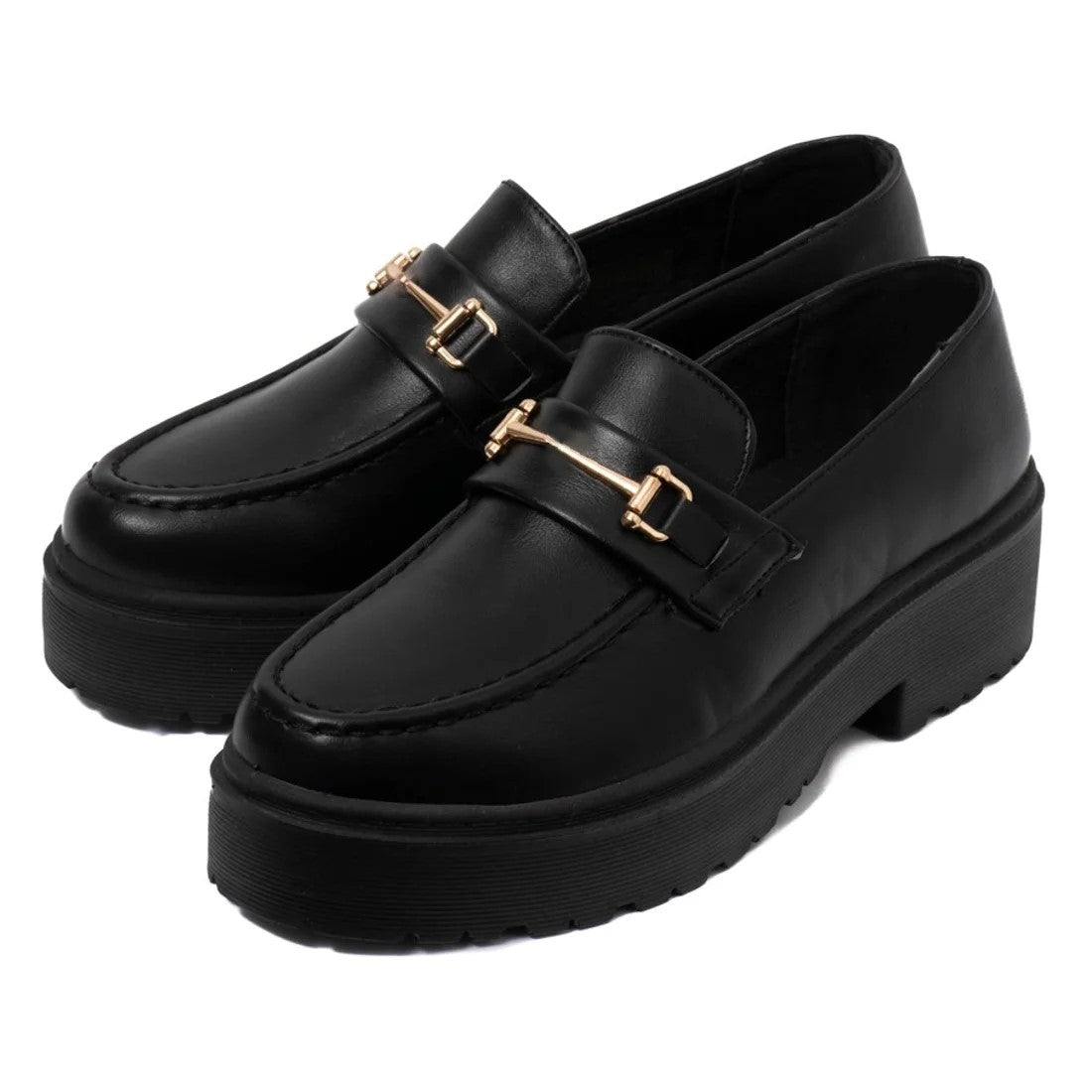 R&amp;E Ultra-lightweight platform loafers with bits
