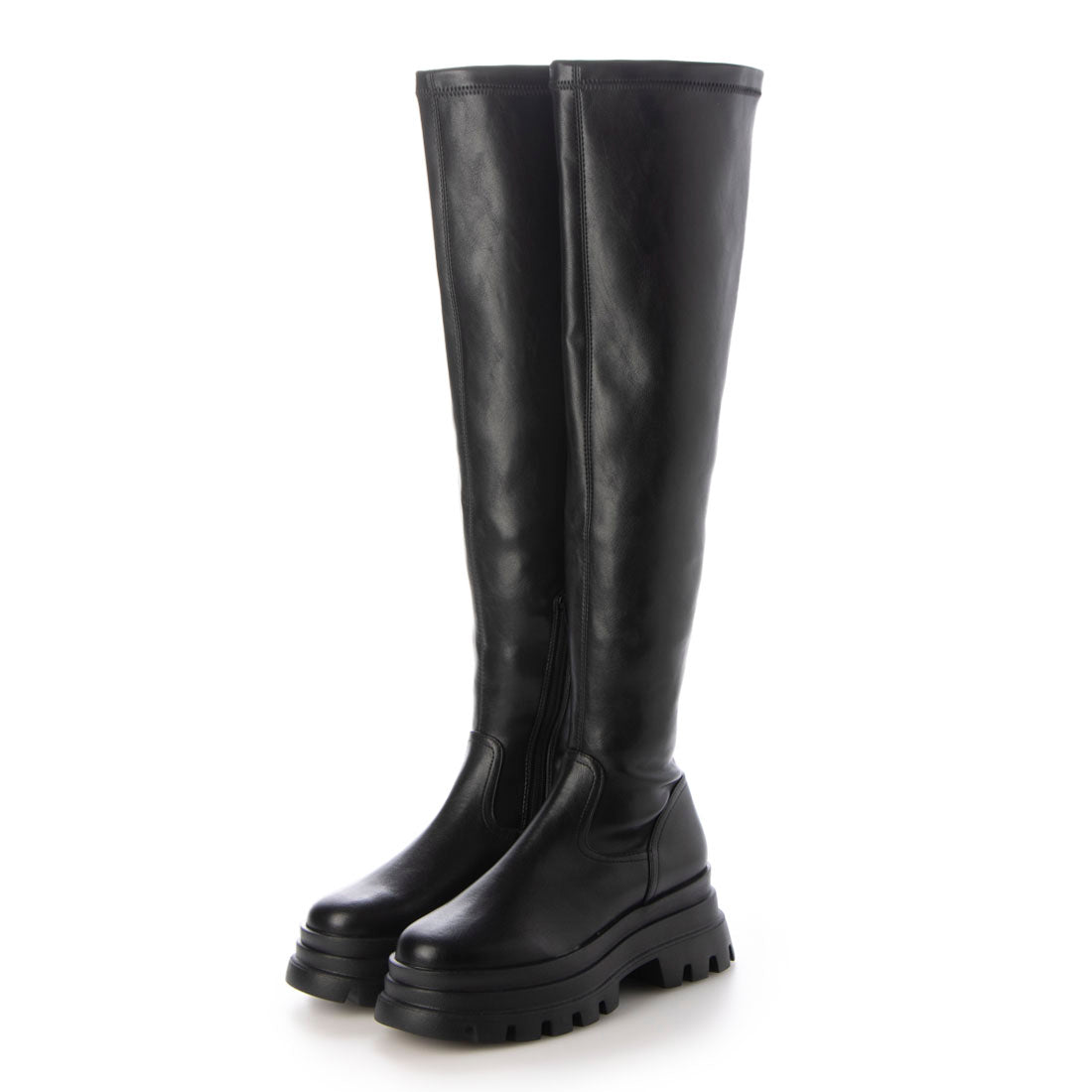 アールアンドイー R&E 厚底ソールヒーハイブーツ