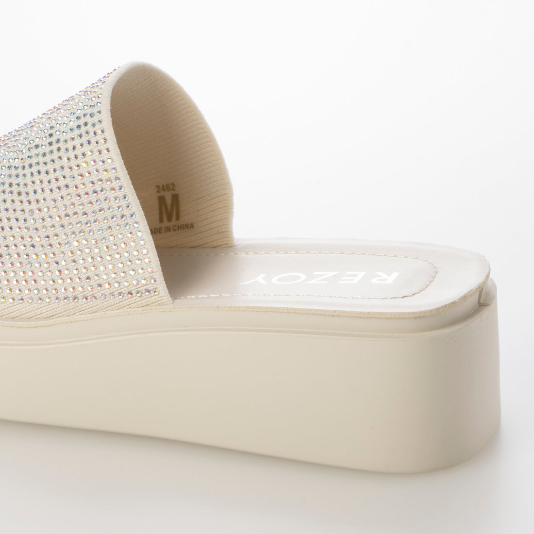 REZOY 【24SS New Collection】 Upper Stone Thick Sole Flat Sandals