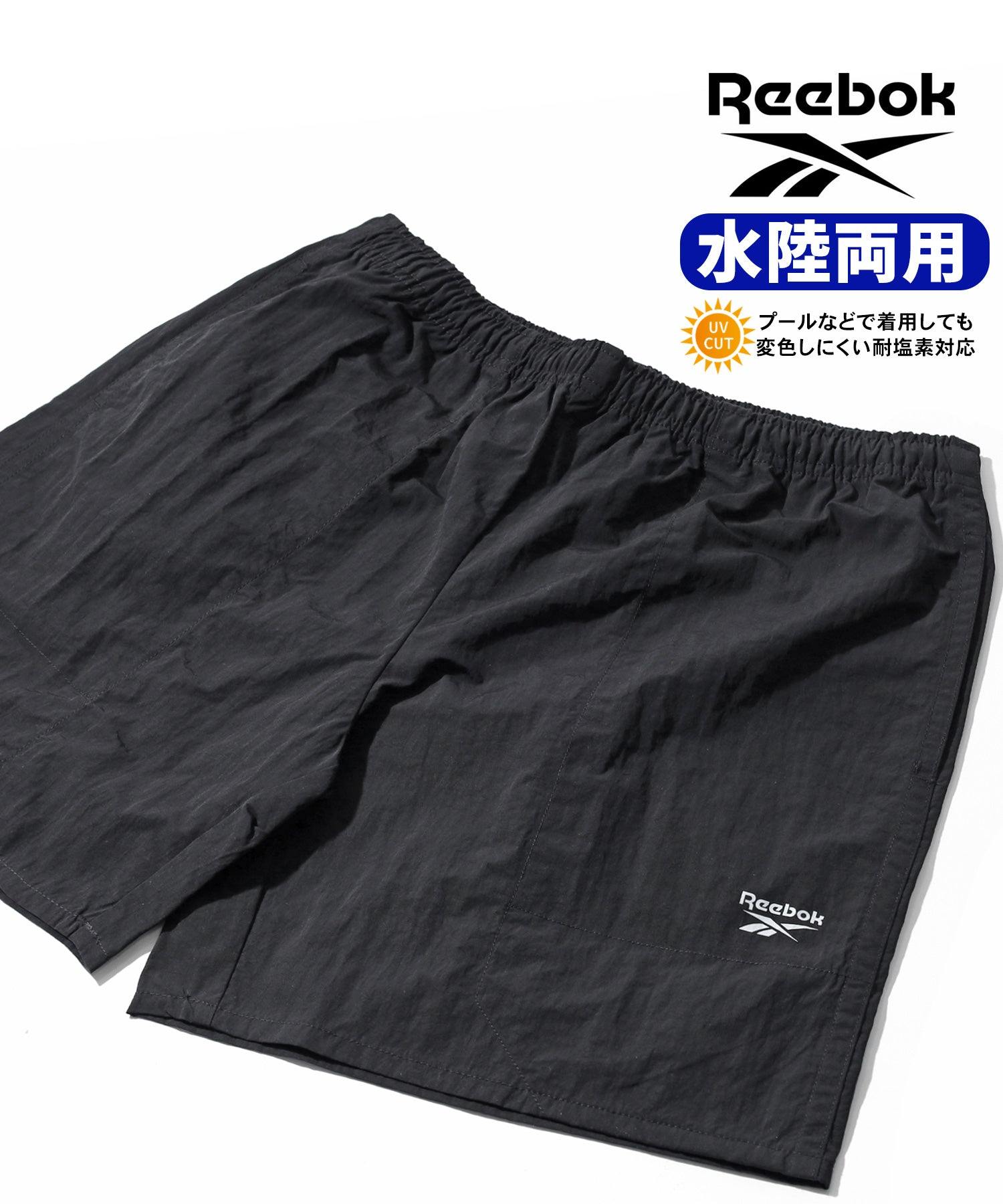 リーボック Reebok 水陸両用 ハーフパンツ ショートパンツ UVカット【返品不可商品】 （ブラック） ブラック