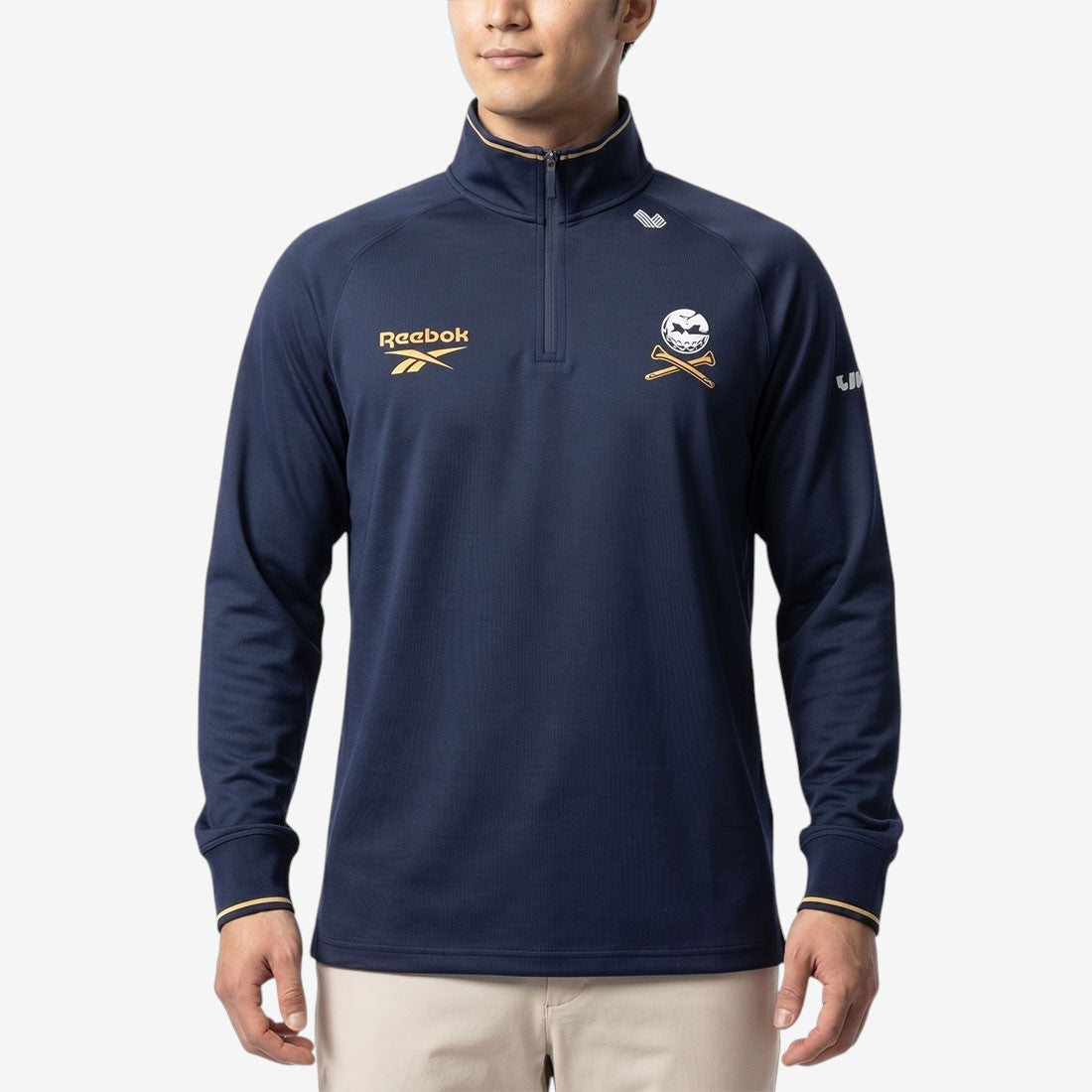 ジップ プルオーバー  / LS 1/4 ZIP PULLOVER WTIPPING （ネイビー） ネイビー