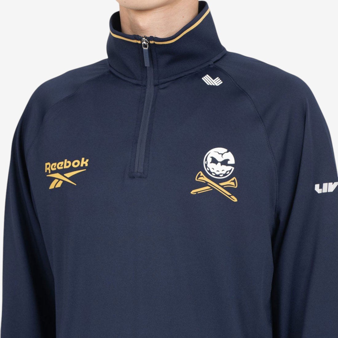 ジップ プルオーバー  / LS 1/4 ZIP PULLOVER WTIPPING （ネイビー） ネイビー